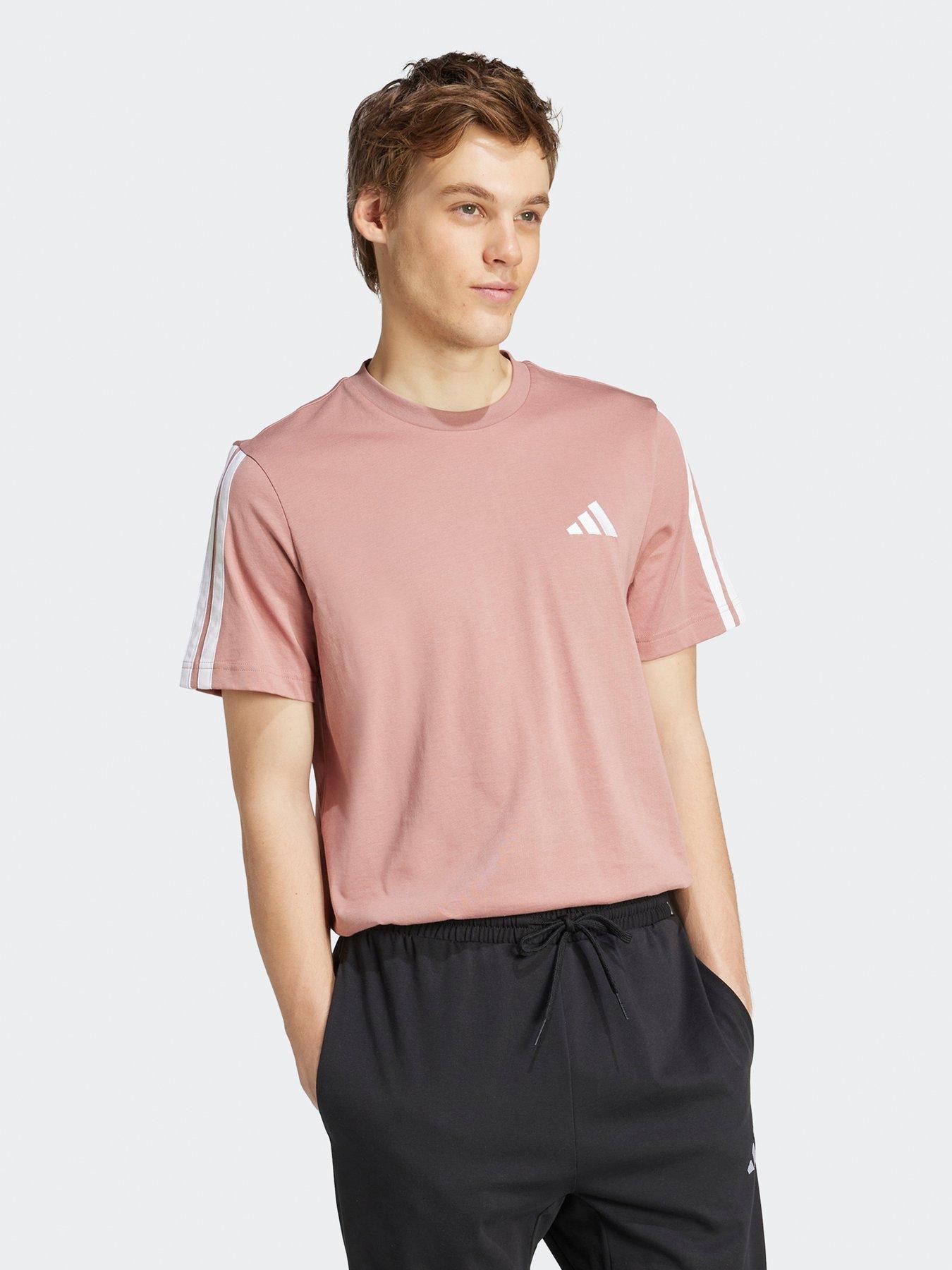 Image 3 of 4 of adidas Sportswear Men's 3-Stripes T-Shirt - Warm Clay Red