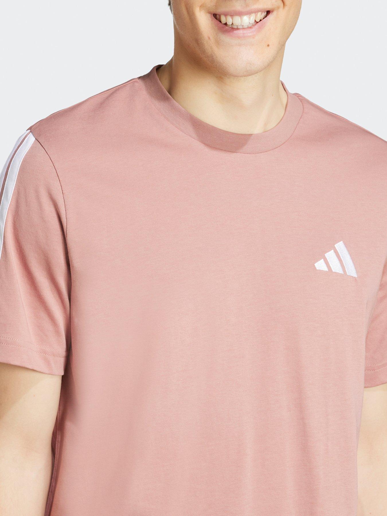 Image 4 of 4 of adidas Sportswear Men's 3-Stripes T-Shirt - Warm Clay Red