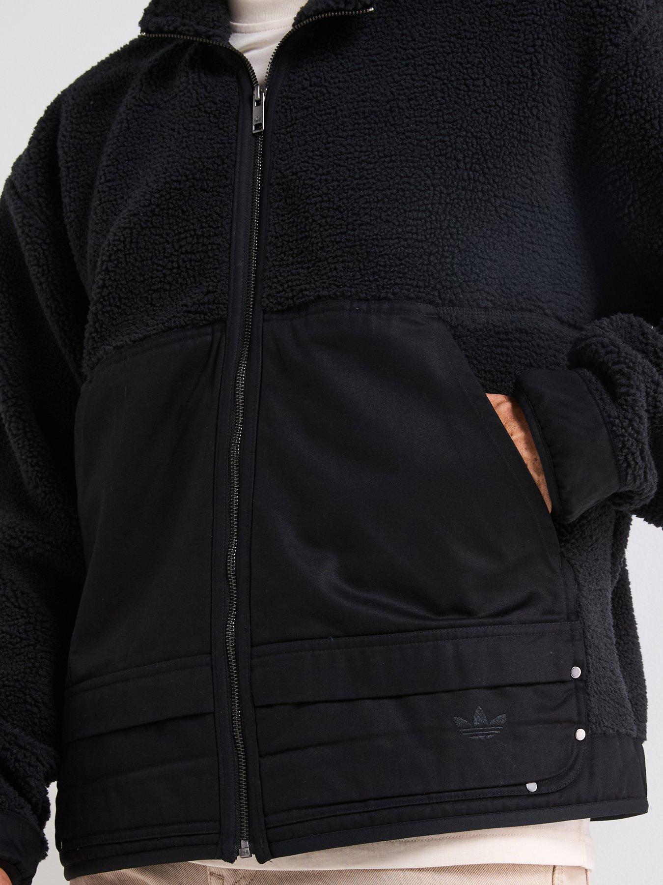 Image 4 of 6 of adidas Originals Men's Premium Essentials Polarfleece Full Zip - Black