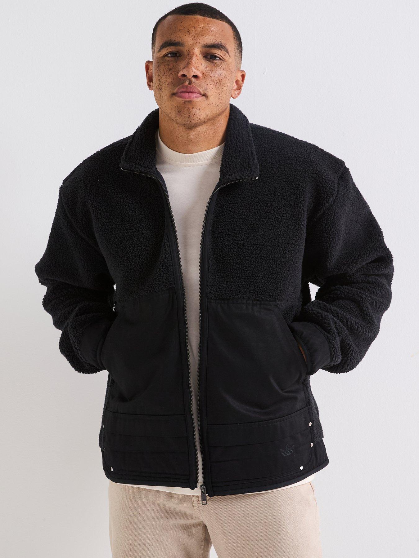 Image 6 of 6 of adidas Originals Men's Premium Essentials Polarfleece Full Zip - Black