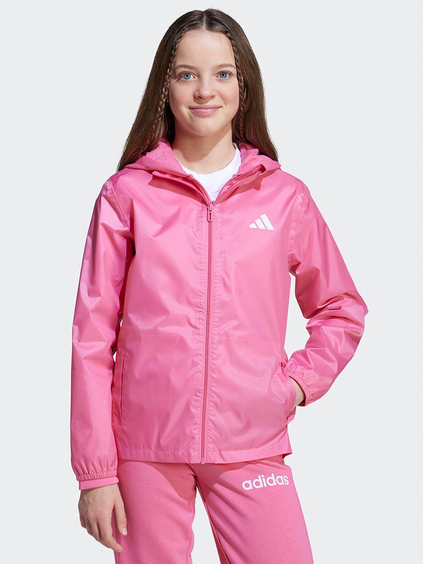 adidas Sportswear Junior Girls Rain Jacket - Pink