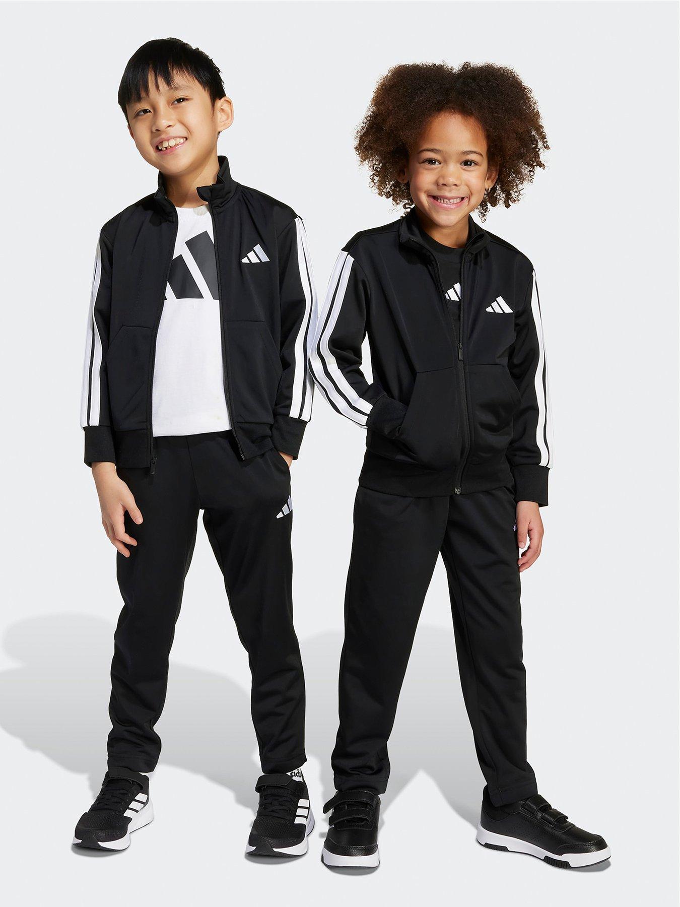 Image 1 of 5 of adidas Sportswear Kids Unisex Essentials Climacool Tracksuit - Black