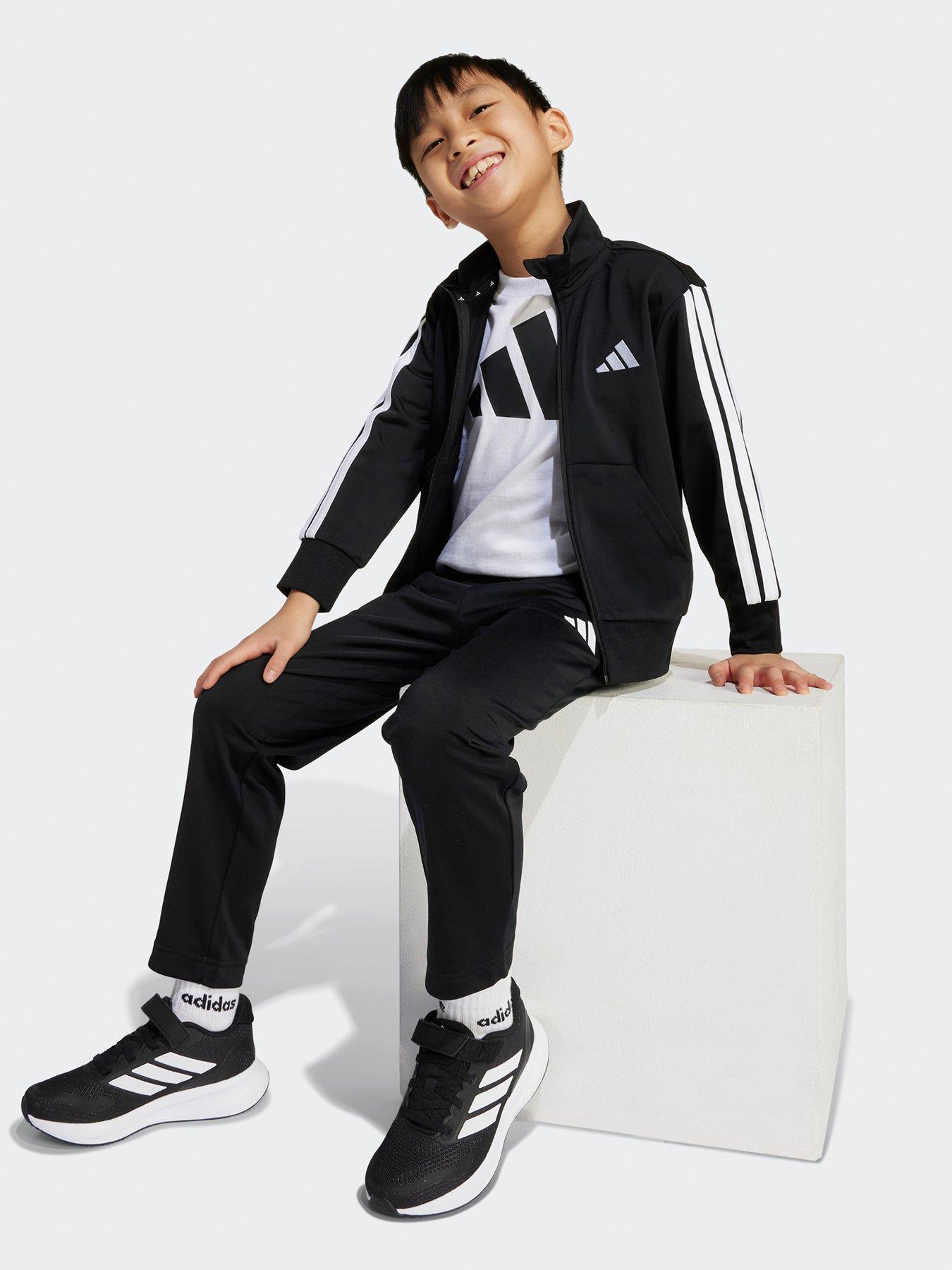 Image 3 of 5 of adidas Sportswear Kids Unisex Essentials Climacool Tracksuit - Black