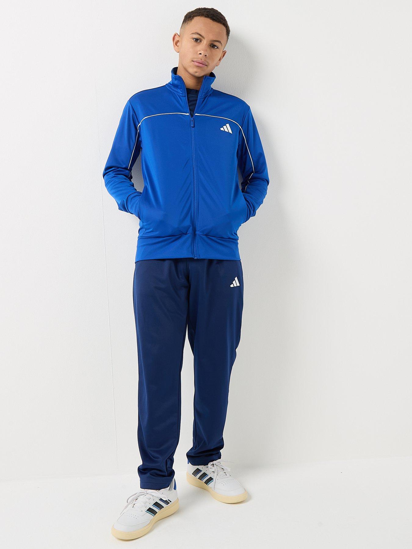 Image 3 of 5 of adidas Sportswear Junior Boys Tricot Tracksuit-blue