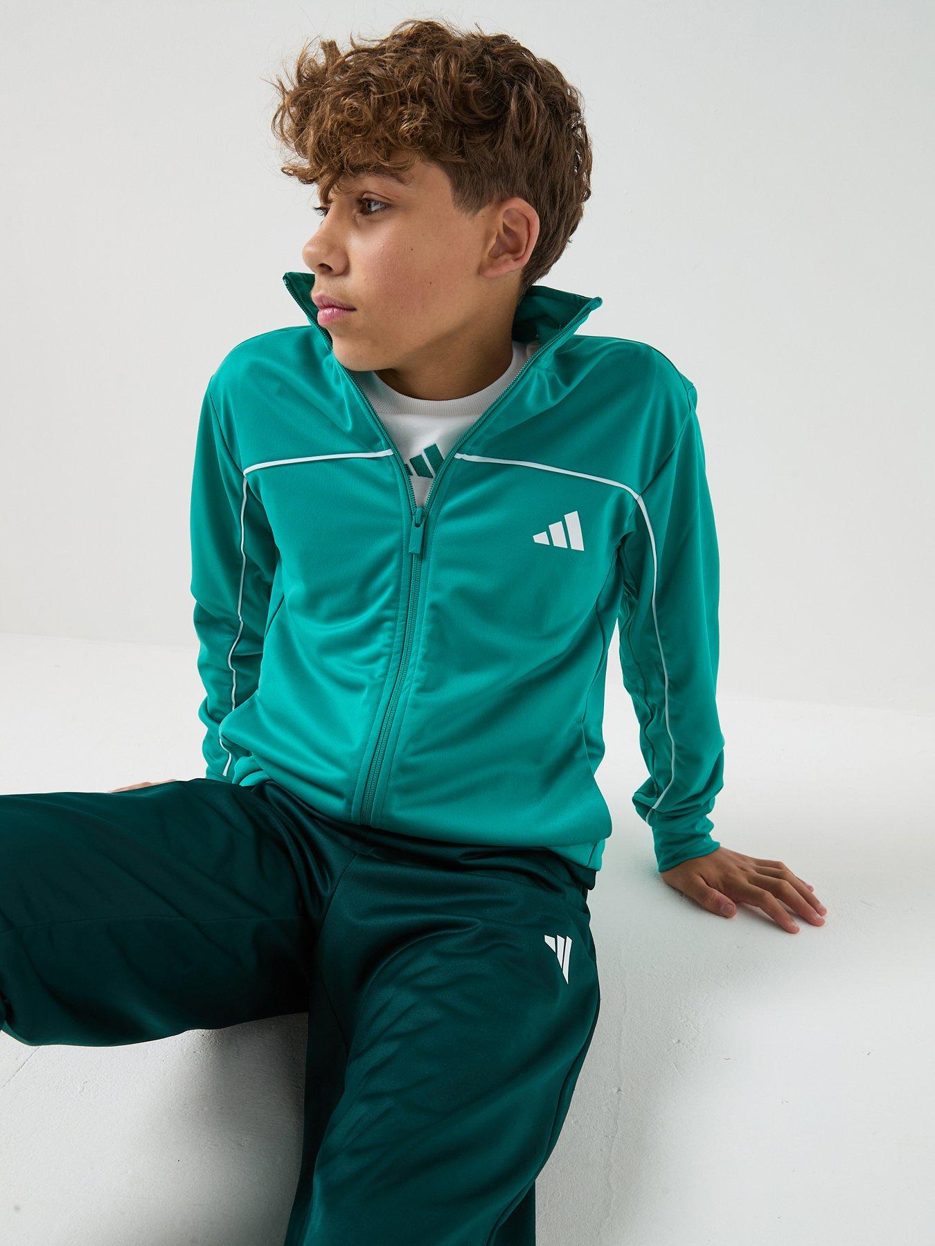 adidas Sportswear Junior Boys Tricot Tracksuit-green