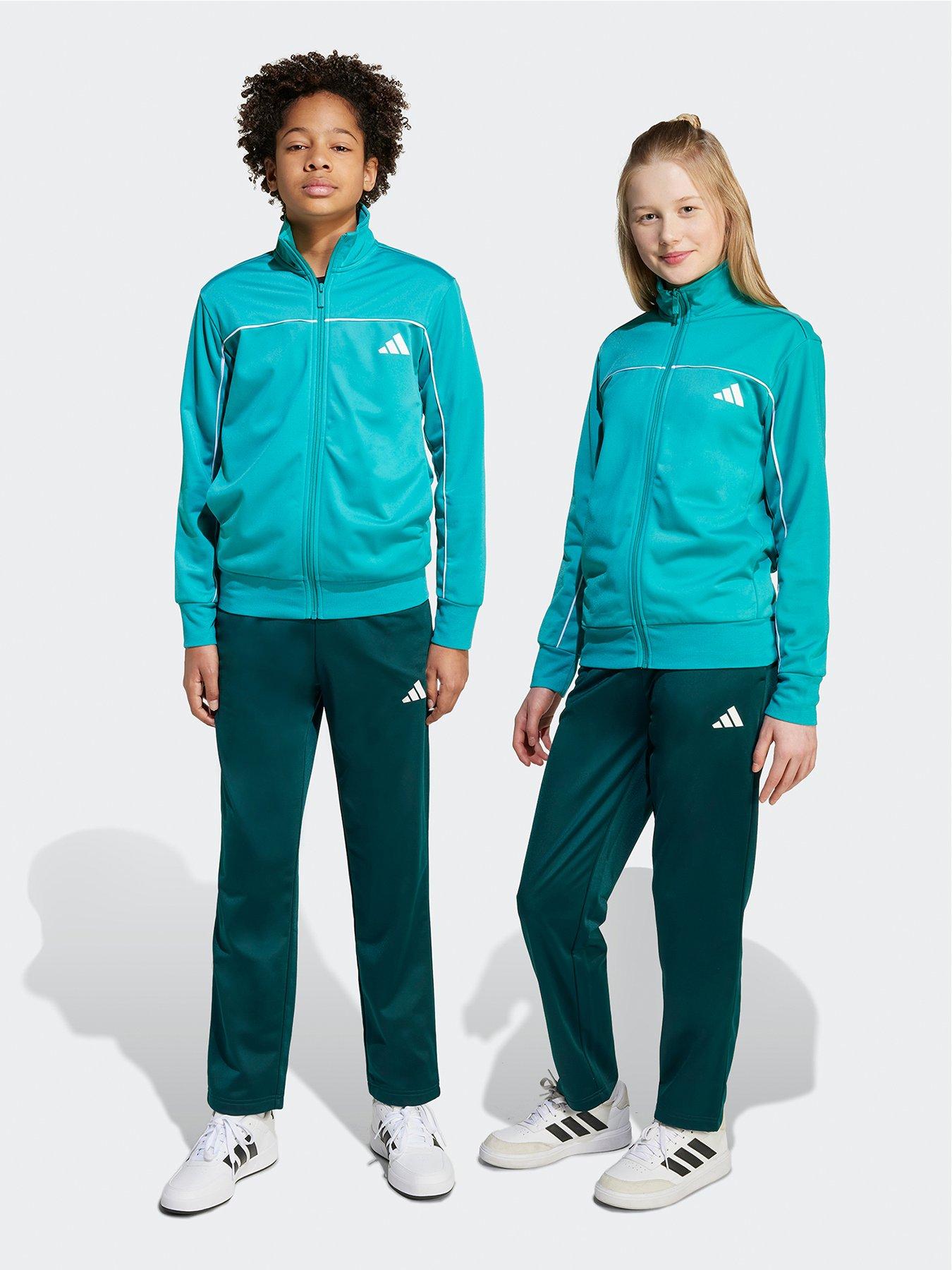 undefined Junior Boys Tricot Tracksuit-green