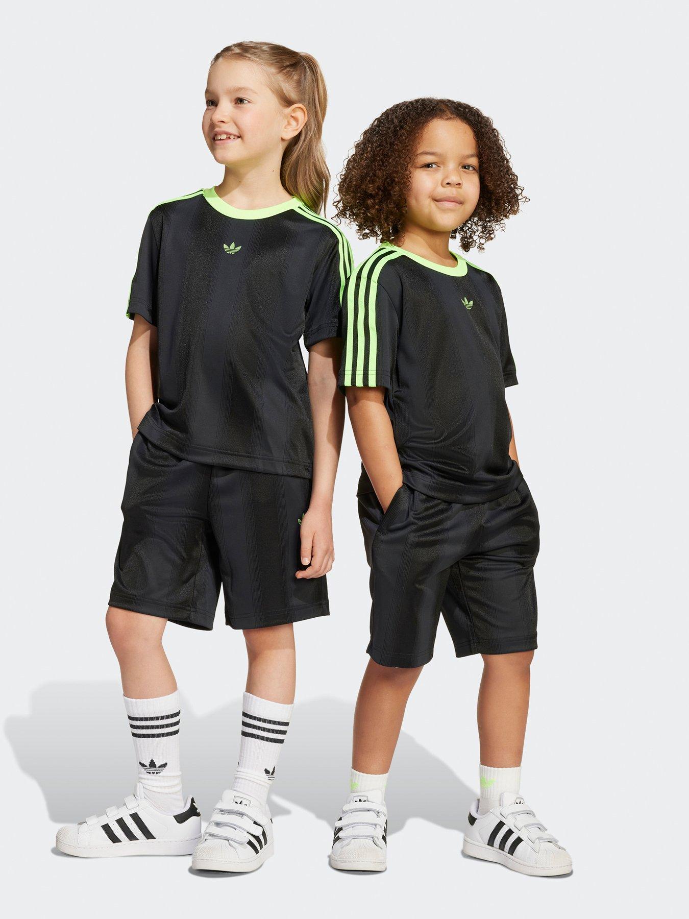 adidas Originals Kids Boys Adicolor T-Shirt And Shorts Set - Black