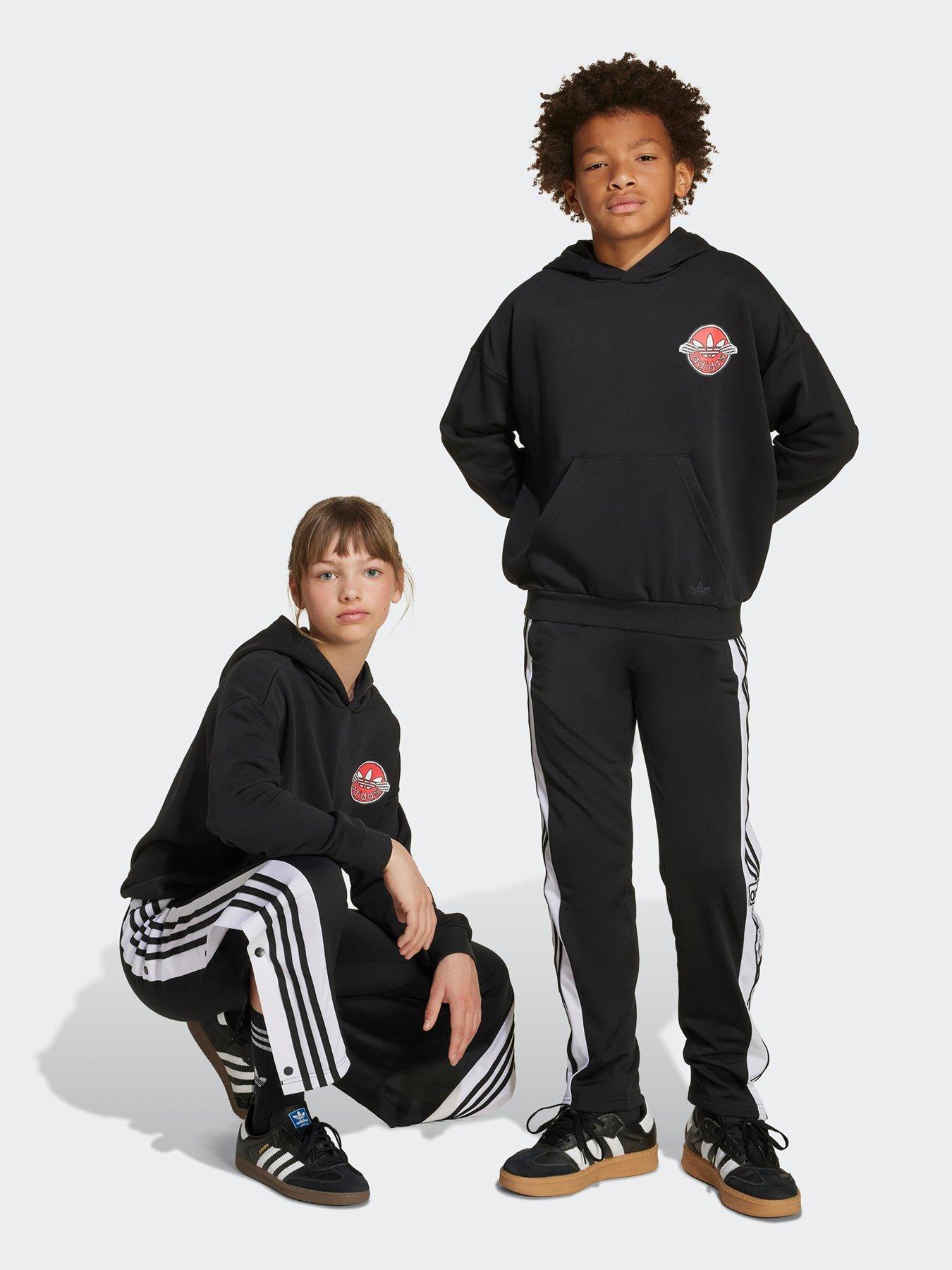 undefined Junior Unisex Adibreak Tracksuit Bottoms  - Black