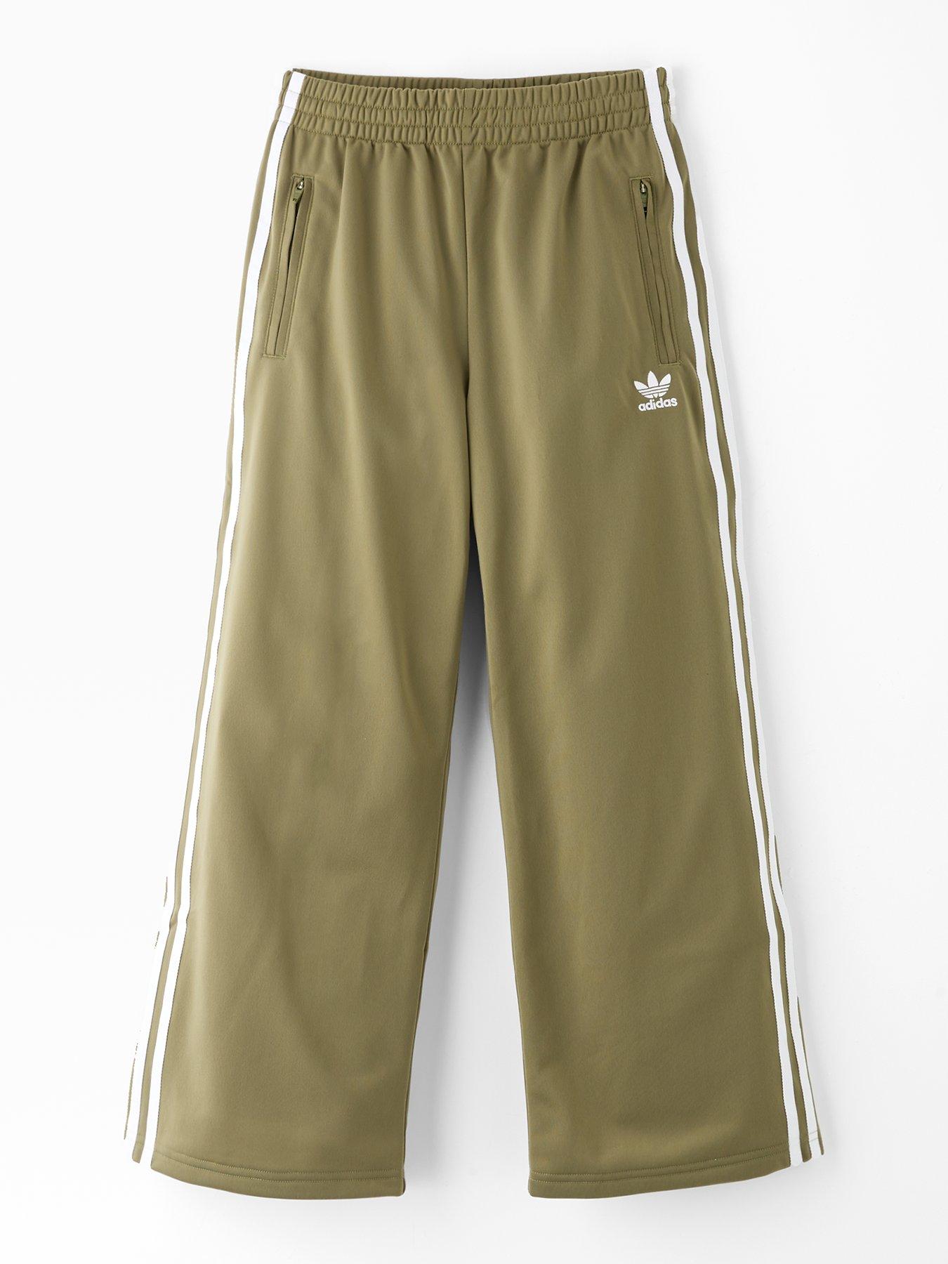 adidas-originals-junior-girls-wide-leg-firebird-trousers-green