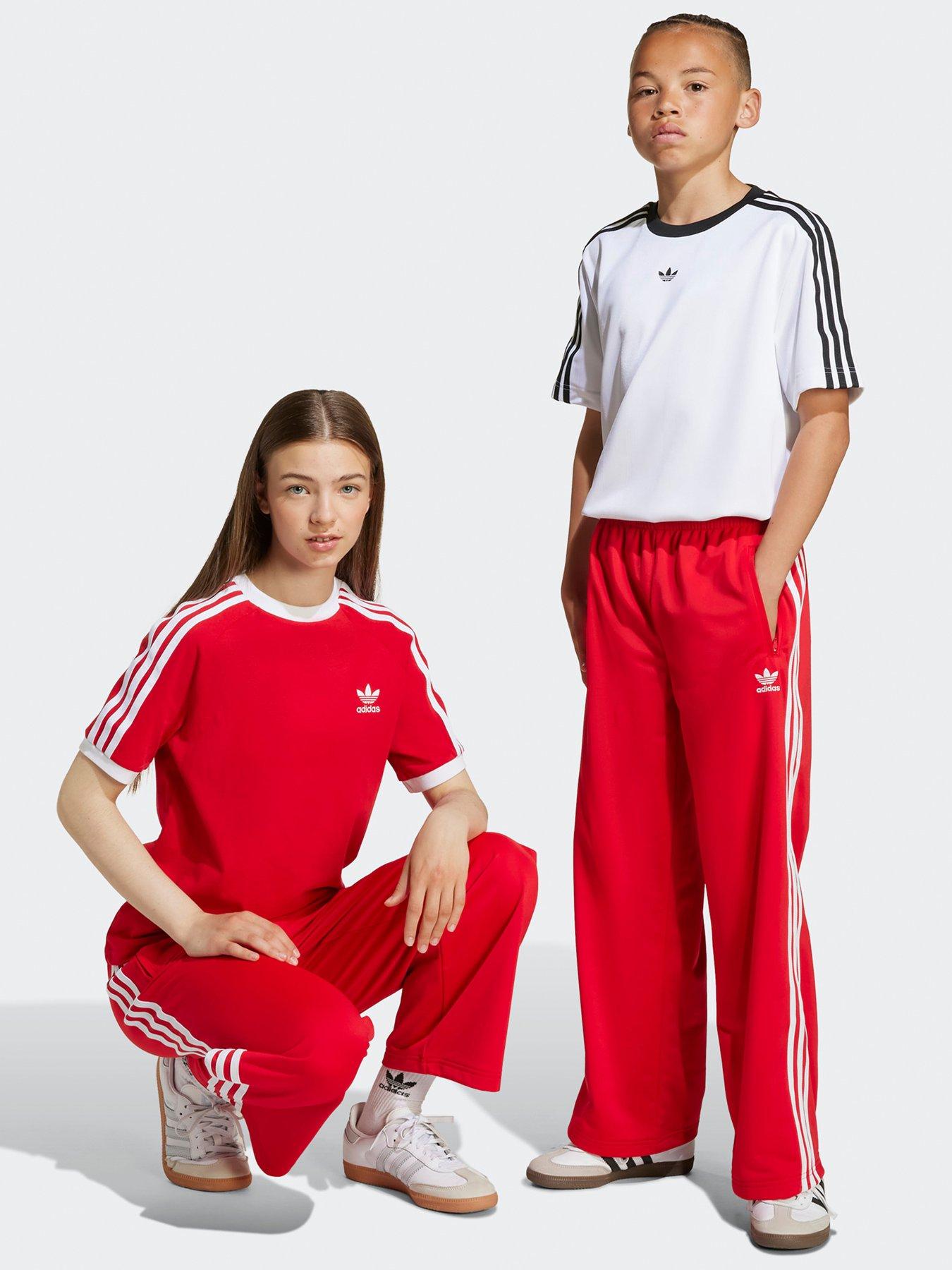 undefined Junior Girls Wide Leg Firebird Trousers - Red