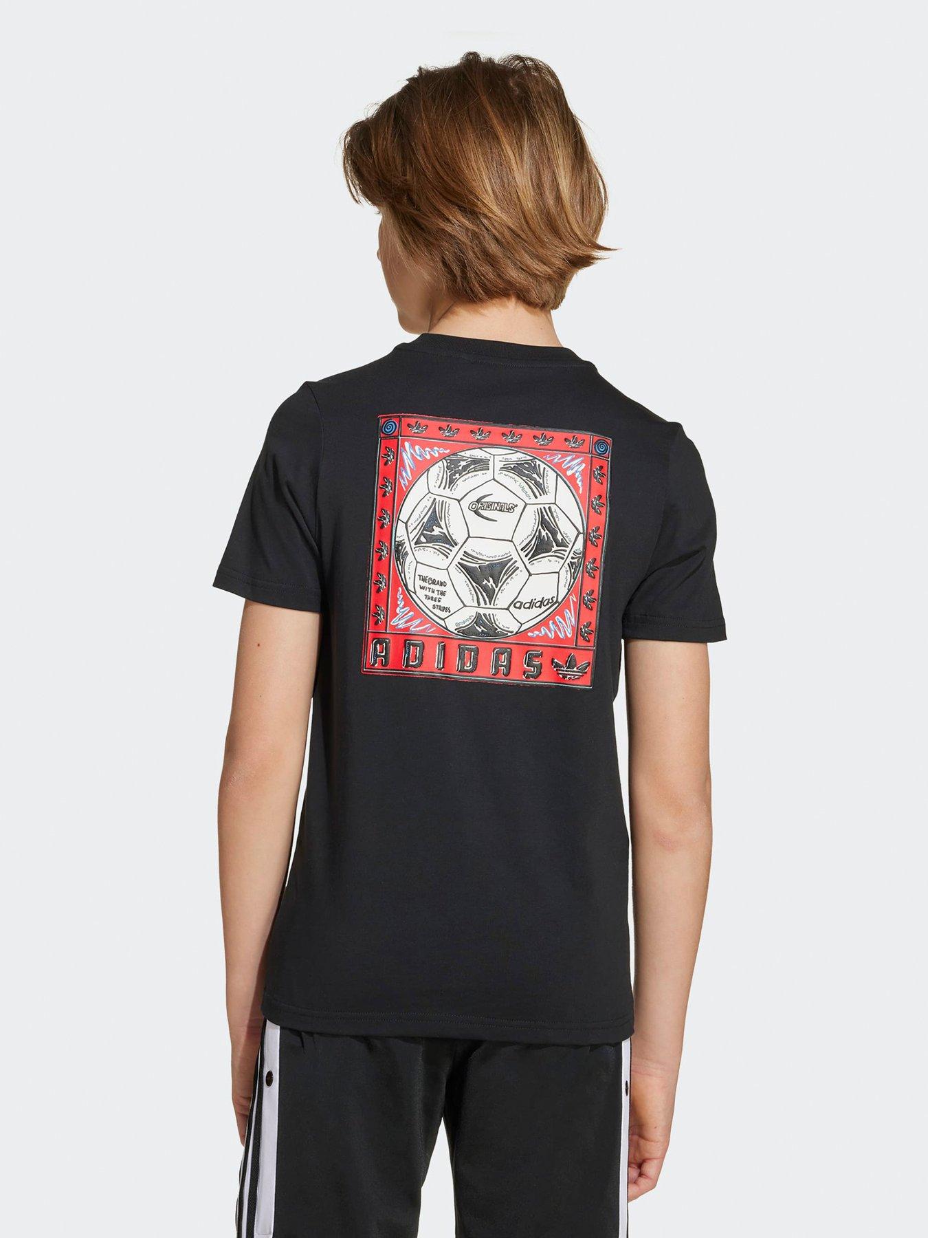 Image 2 of 5 of adidas Originals Junior Boys Graphic T-shirt - Black