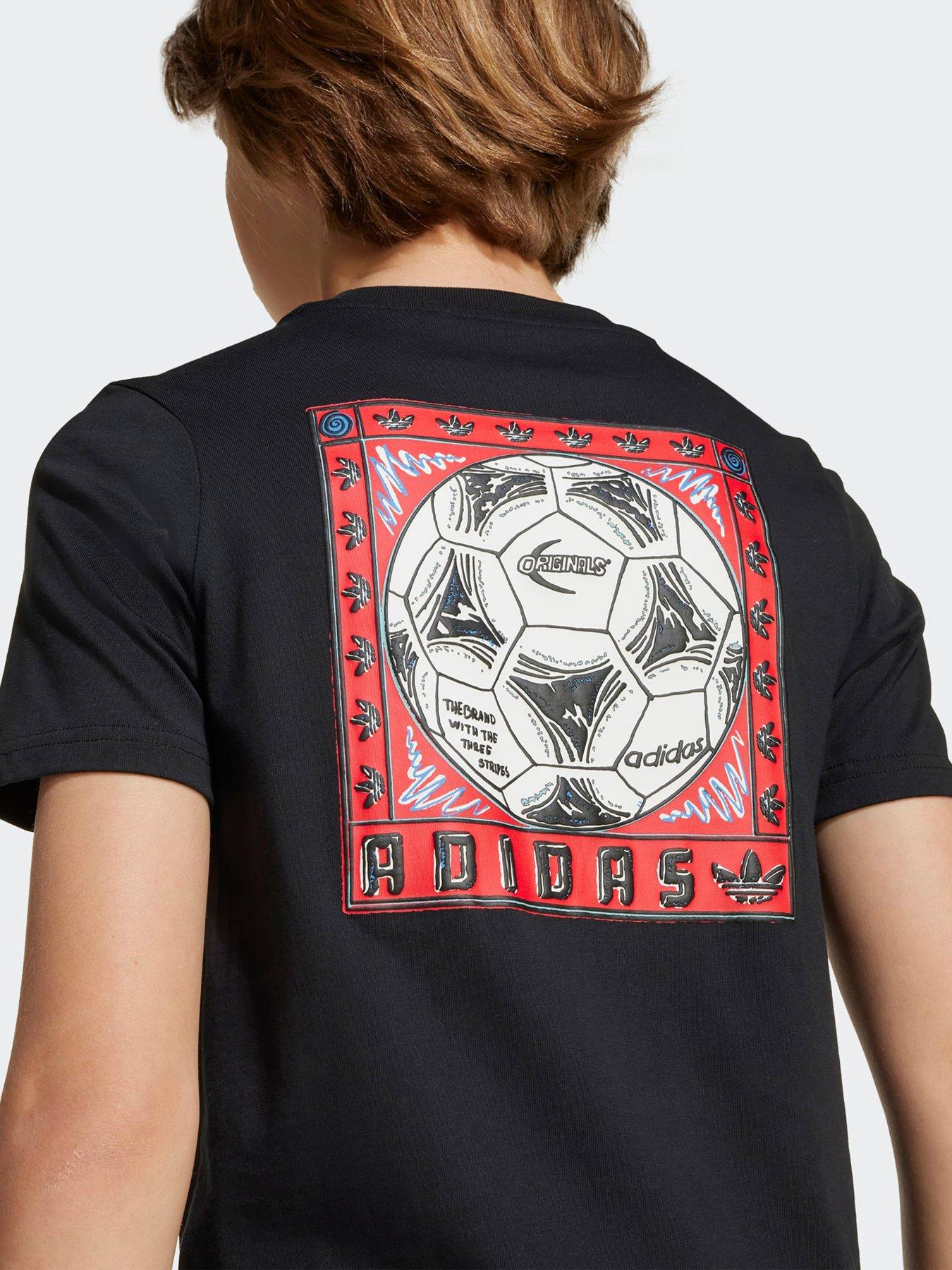 Image 4 of 5 of adidas Originals Junior Boys Graphic T-shirt - Black