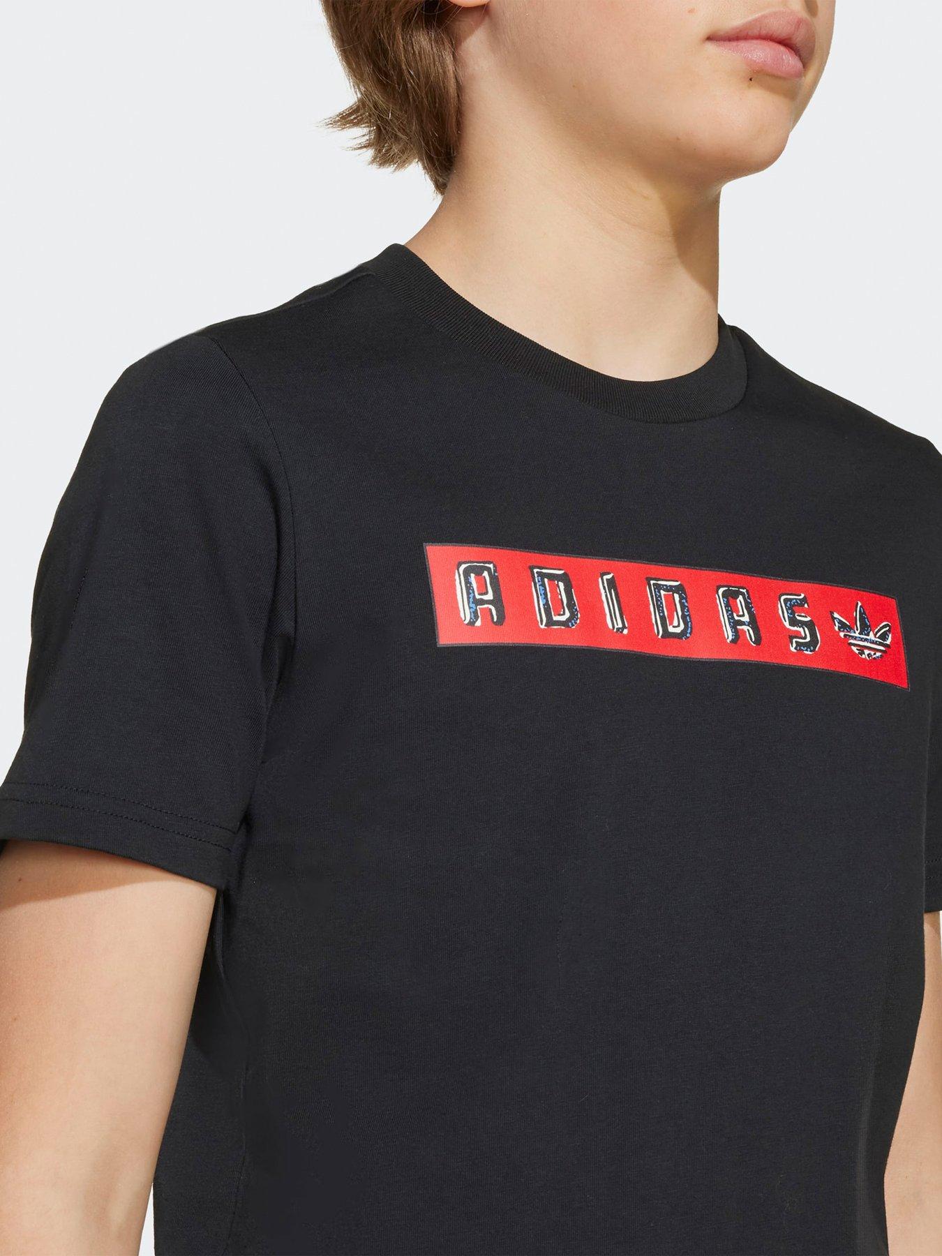 Image 5 of 5 of adidas Originals Junior Boys Graphic T-shirt - Black