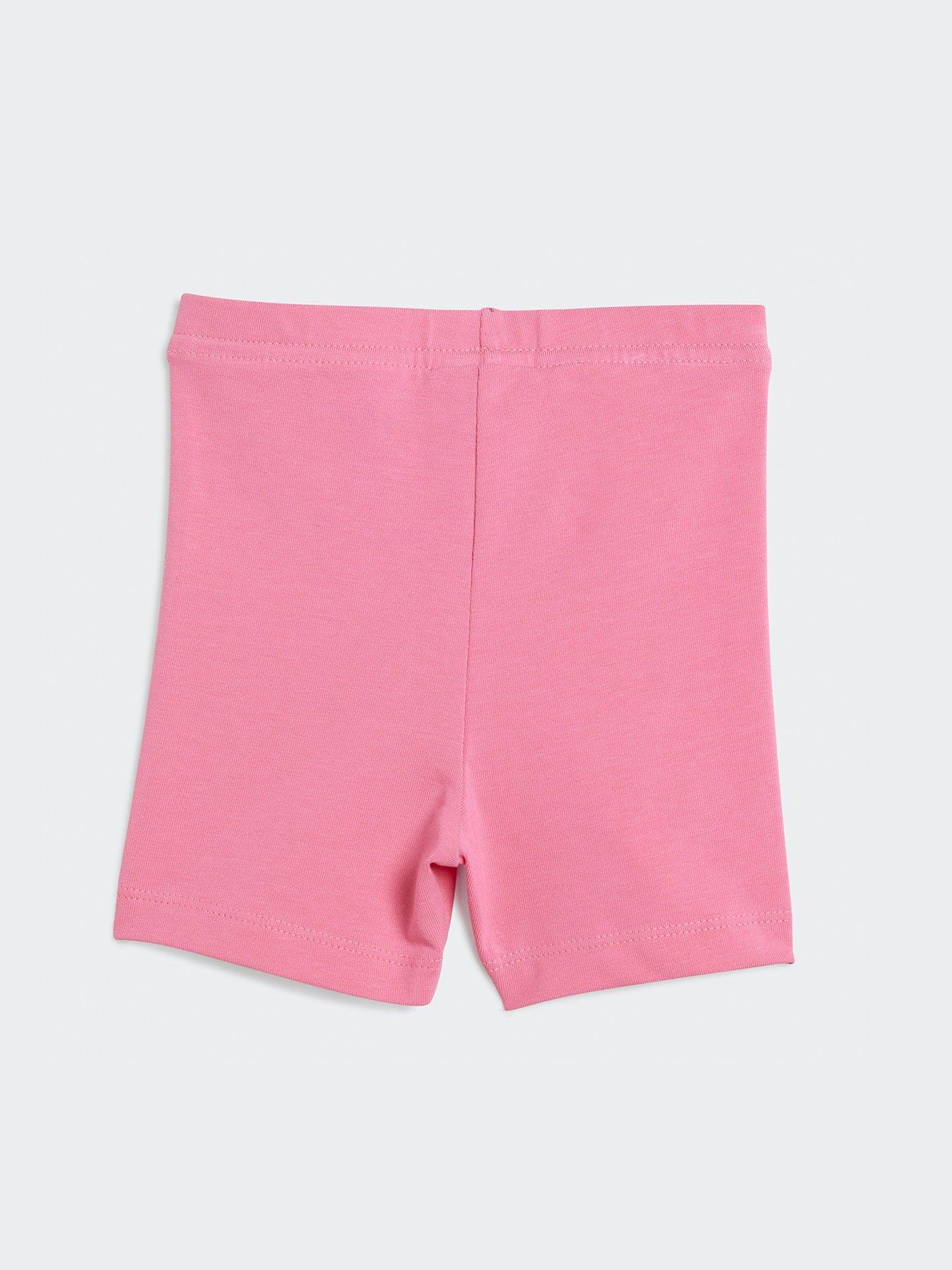 Image 3 of 5 of adidas Originals Infant Girls Cycling Shorts And T-Shirt Set - Pink