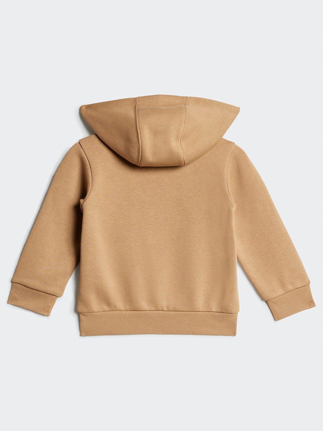 Image 2 of 5 of adidas Originals Infant Unisex Trefoil Essentials Hoodie Cargo Set - Brown