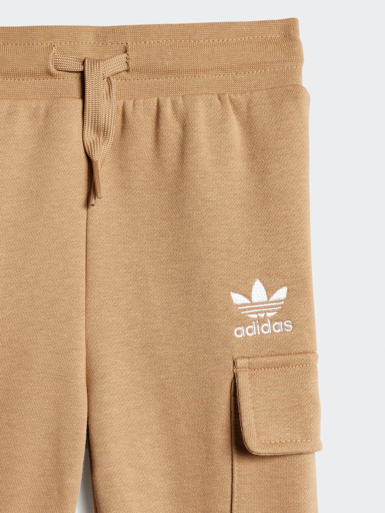 Image 5 of 5 of adidas Originals Infant Unisex Trefoil Essentials Hoodie Cargo Set - Brown