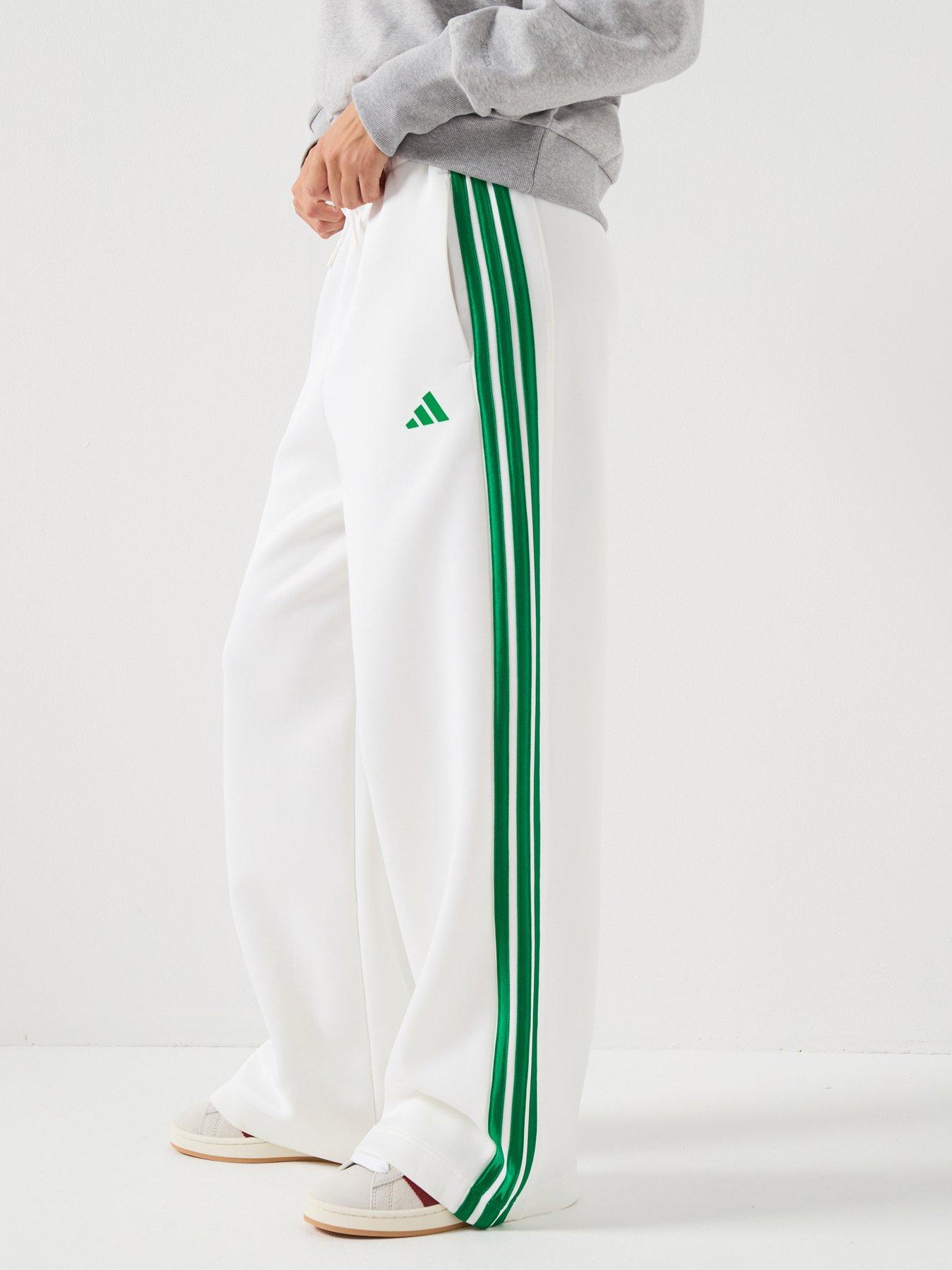 adidas Sportswear Women's Stadium 3 Stripes Tracksuit Pants - White