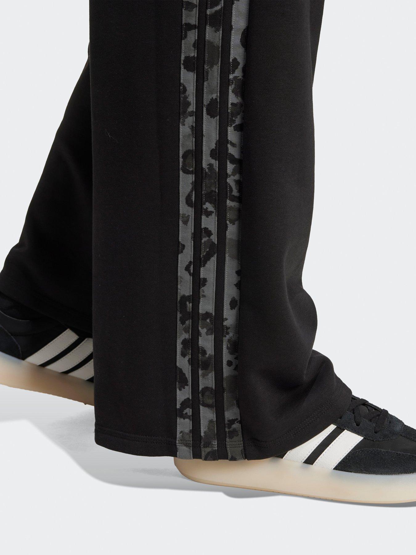 Image 5 of 5 of adidas Sportswear Women's Animal Print 3-stripes Open Hem Pants - Black