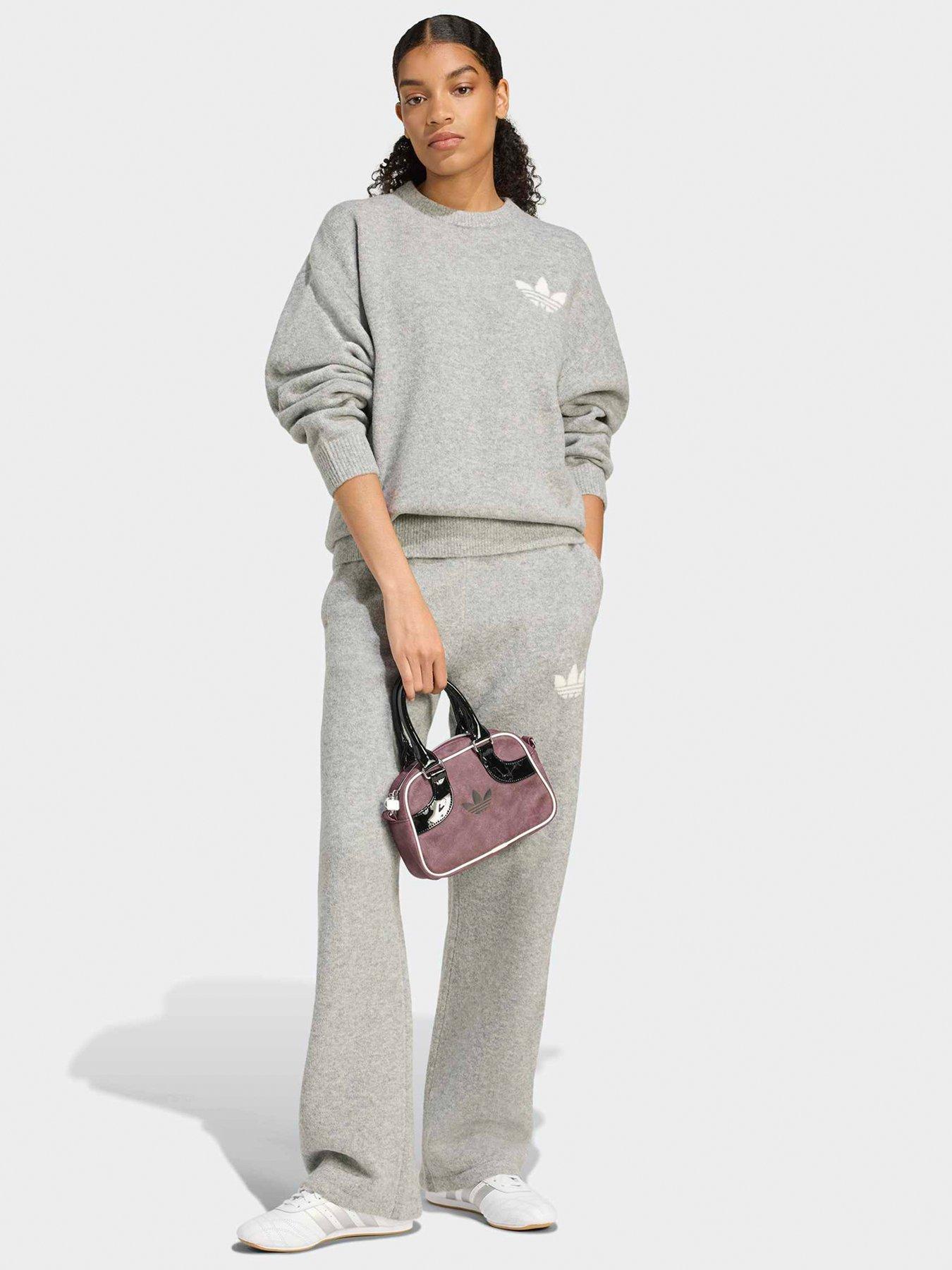 Image 3 of 5 of adidas Originals Womens Knitted Sweatshirt - Grey