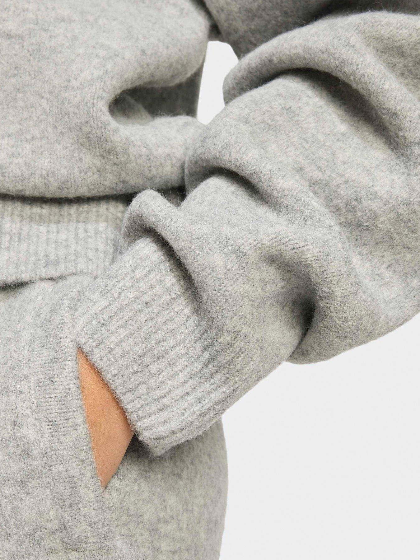 Image 5 of 5 of adidas Originals Womens Knitted Sweatshirt - Grey