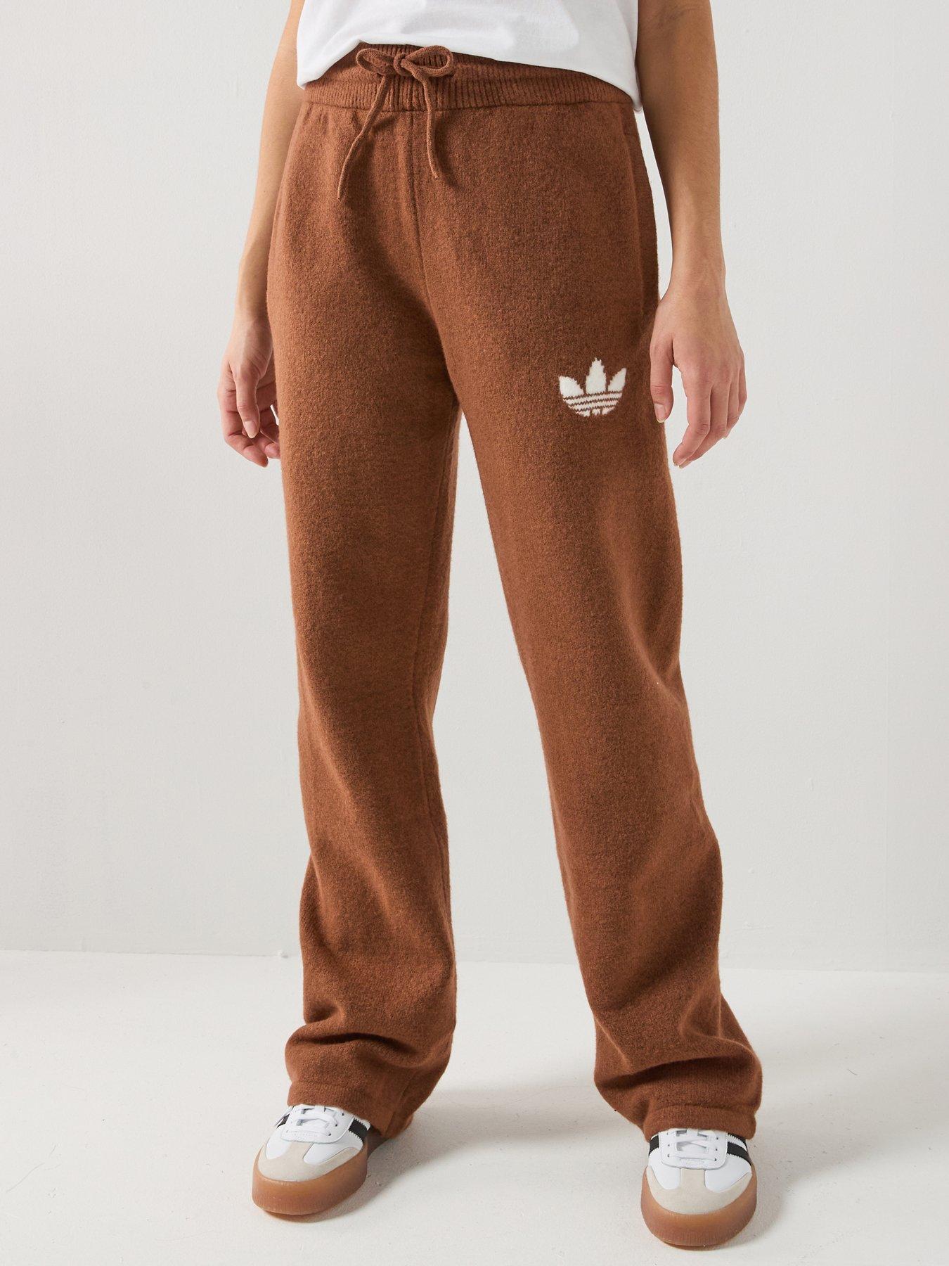 adidas Originals Womens Knitted Pants - Brown
