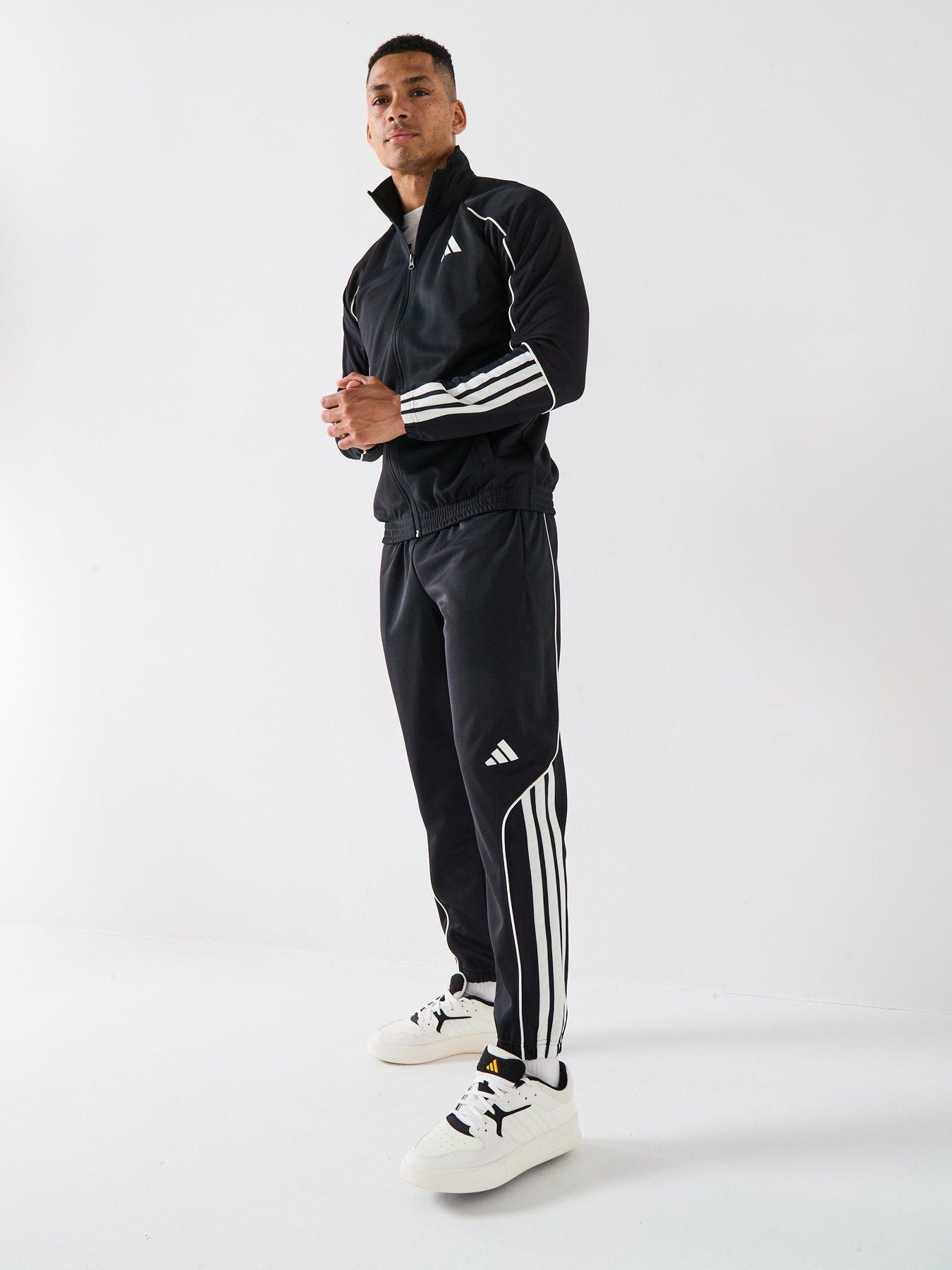 undefined Men's 3 Stripes Tracksuit - Black
