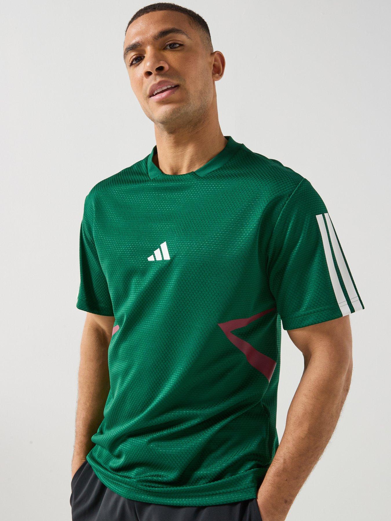 adidas Sportswear Men's House Of Tiro Colourblock T-Shirt - Green