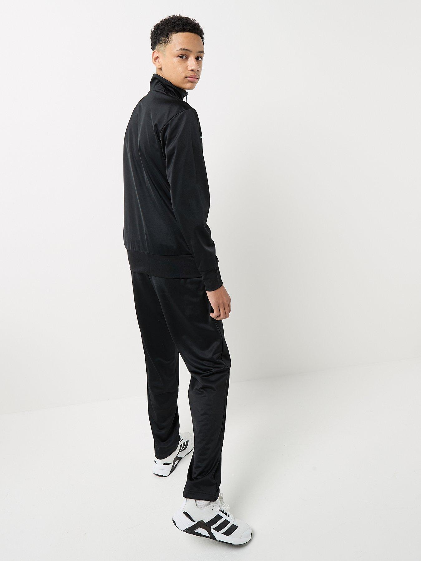  image of adidas-sportswear-junior-unisex-tricot-tracksuit-black