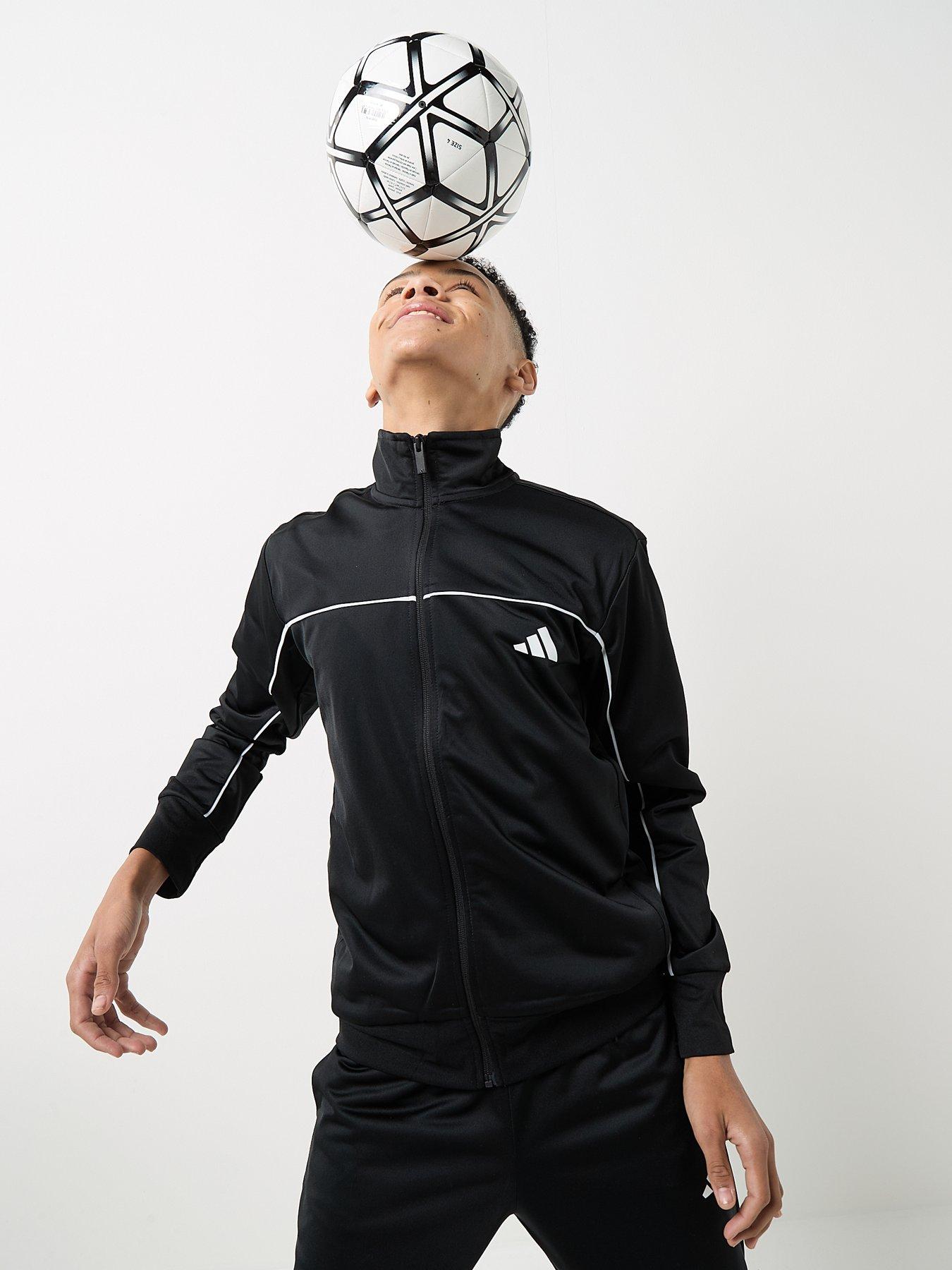  image of adidas-sportswear-junior-unisex-tricot-tracksuit-black