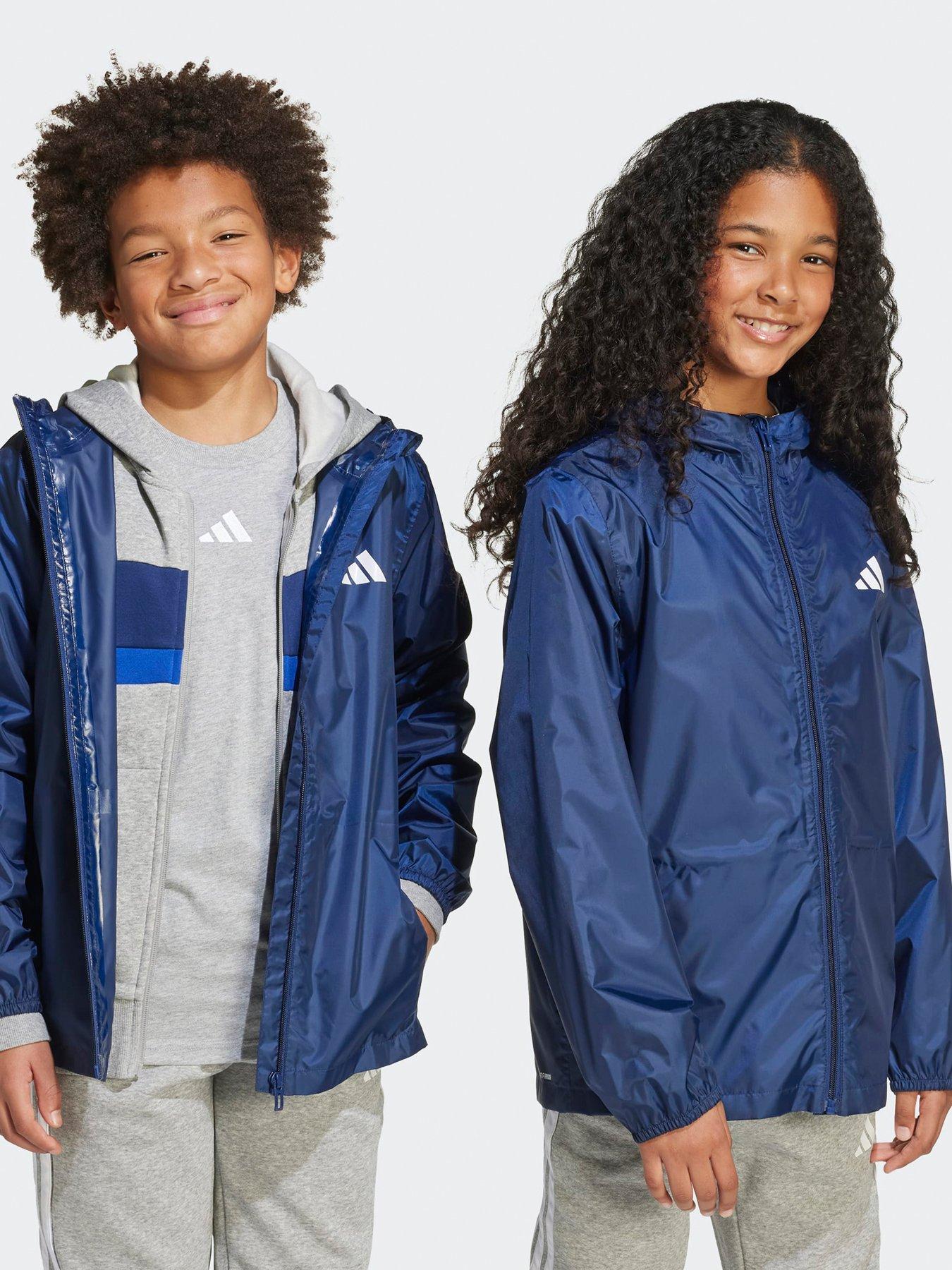 undefined Junior Unisex Rain Jacket - Blue
