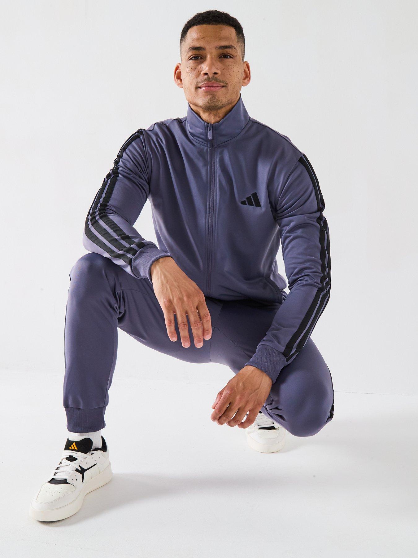 Image 6 of 6 of adidas Sportswear Men's Sportswear 3-stripes Tricot Tracksuit - Purple