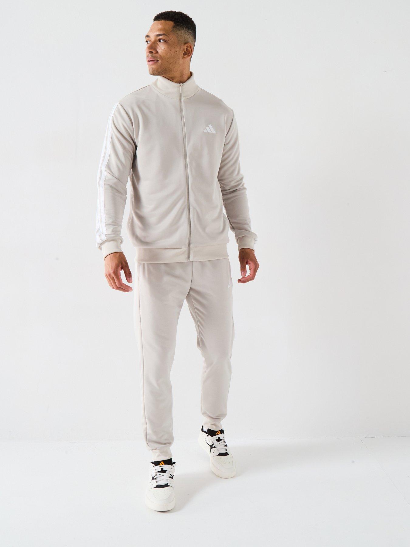 adidas Sportswear Men's Sportswear 3-stripes French Terry Tracksuit - Grey
