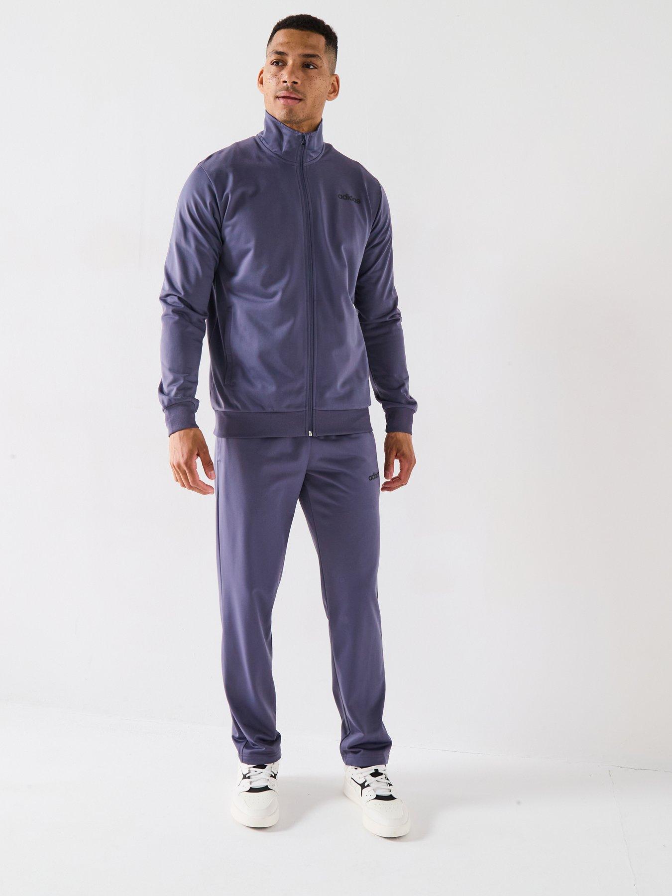adidas Sportswear Men's Linear Tracksuit - Purple