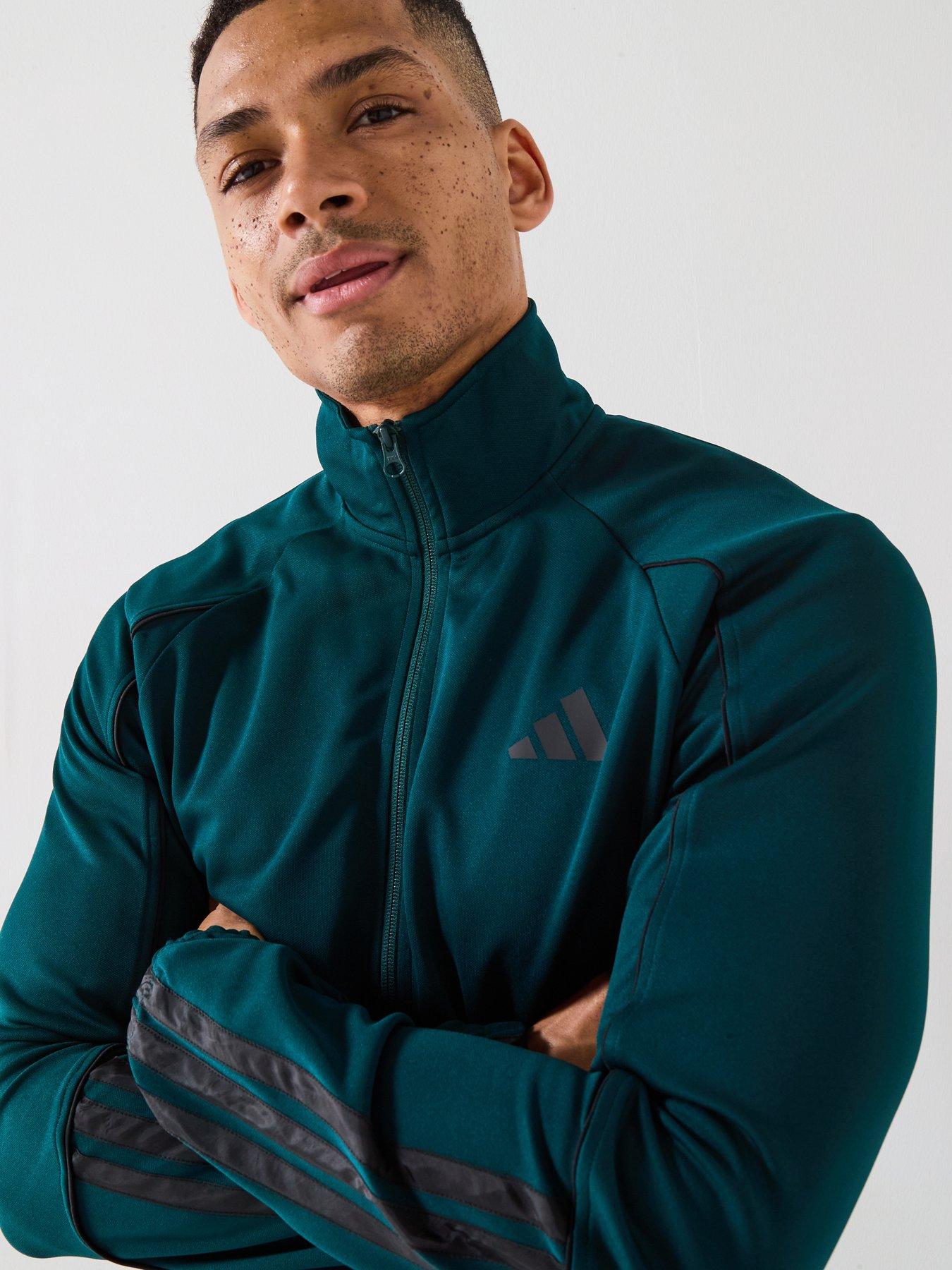 Image 6 of 6 of adidas Sportswear Men's 3 Stripes Tracksuit - Green