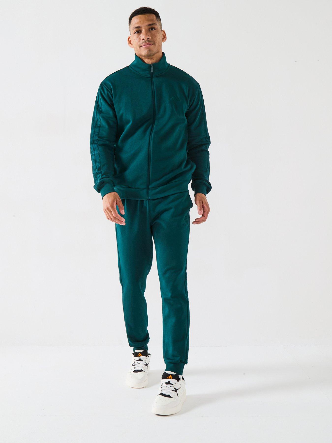 undefined Men's 3 Stripes Tracksuit - Green