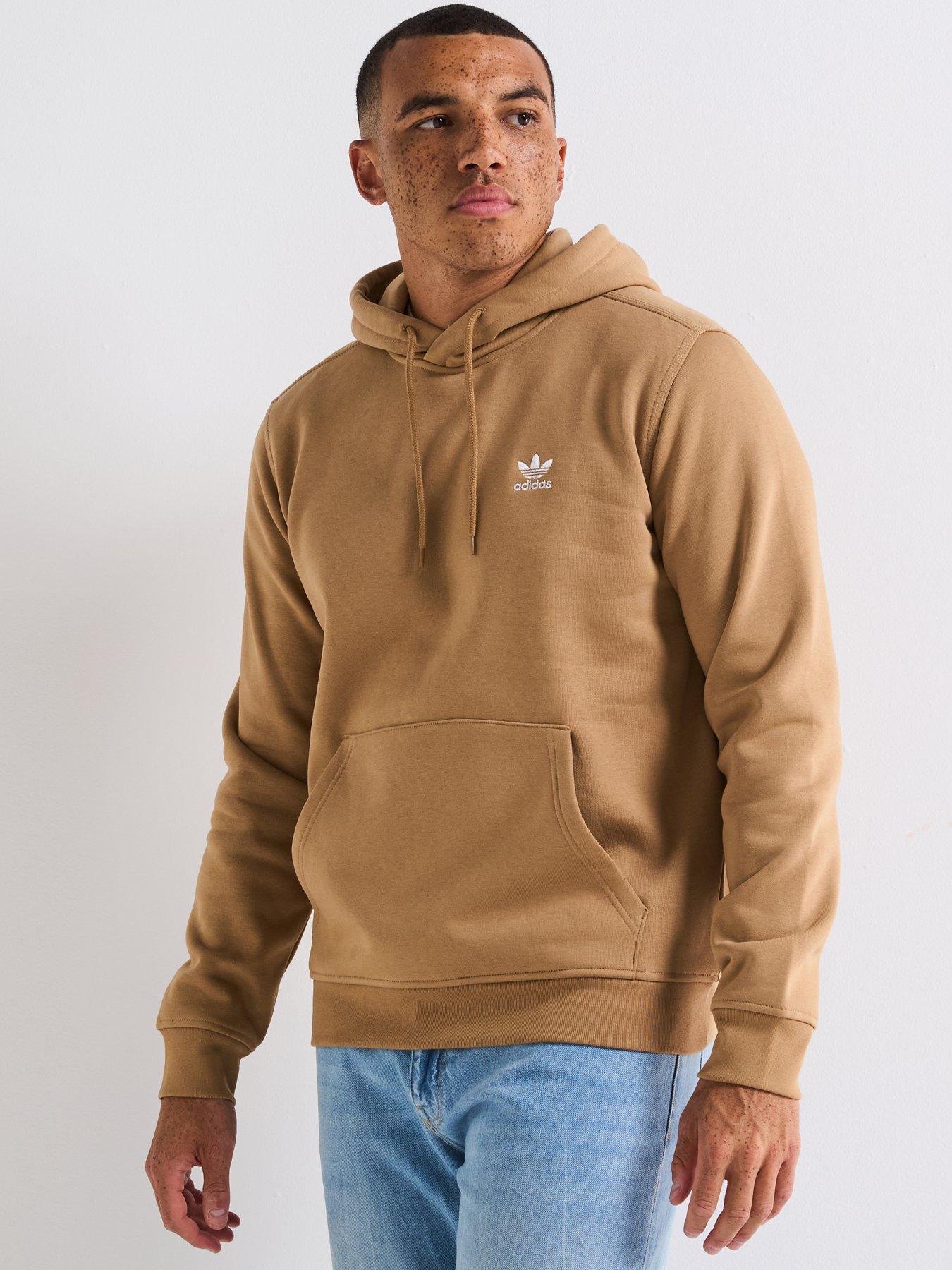 undefined Men's Trefoil Essentials Hoodie - Brown