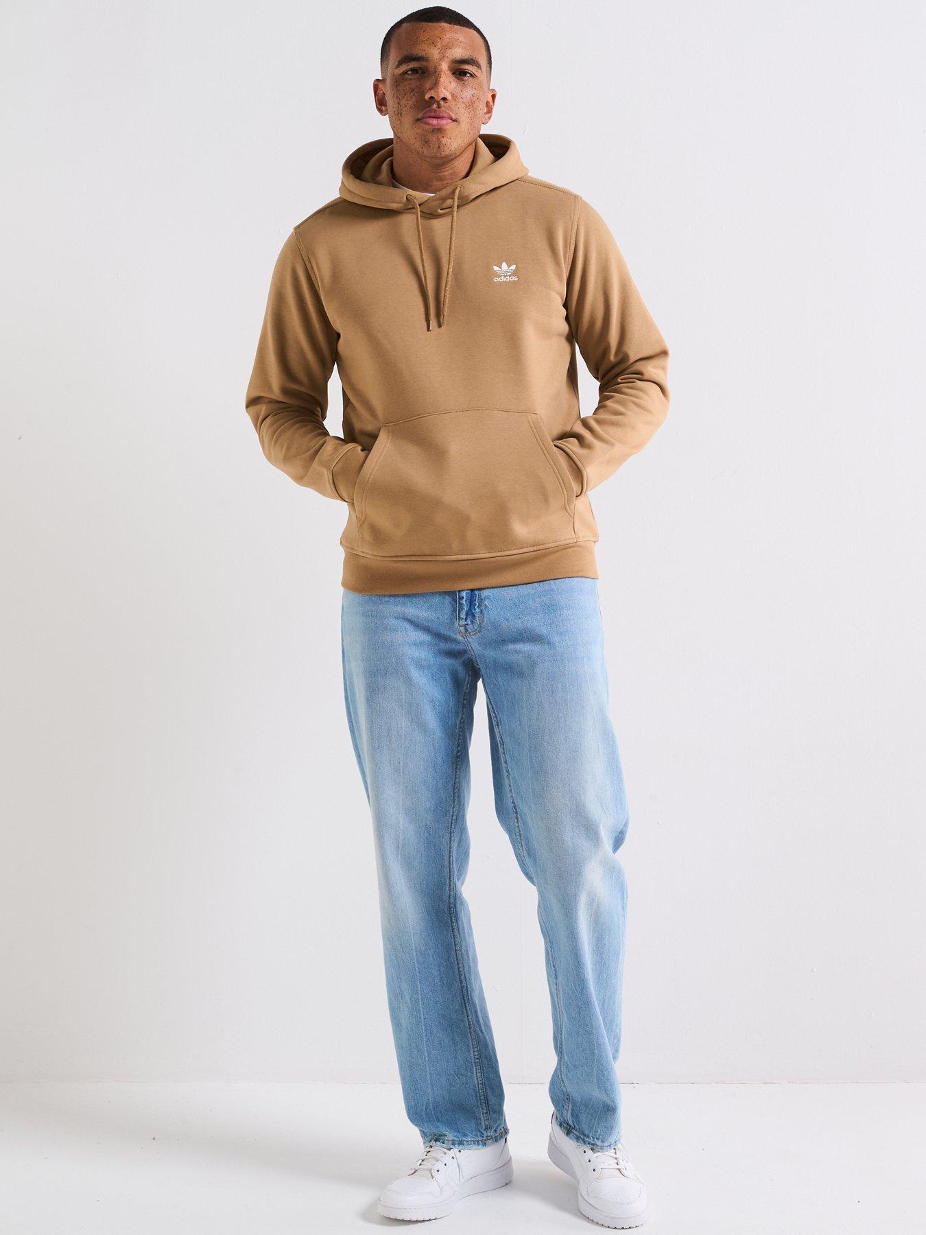Image 3 of 6 of adidas Originals Men's Trefoil Essentials Hoodie - Brown
