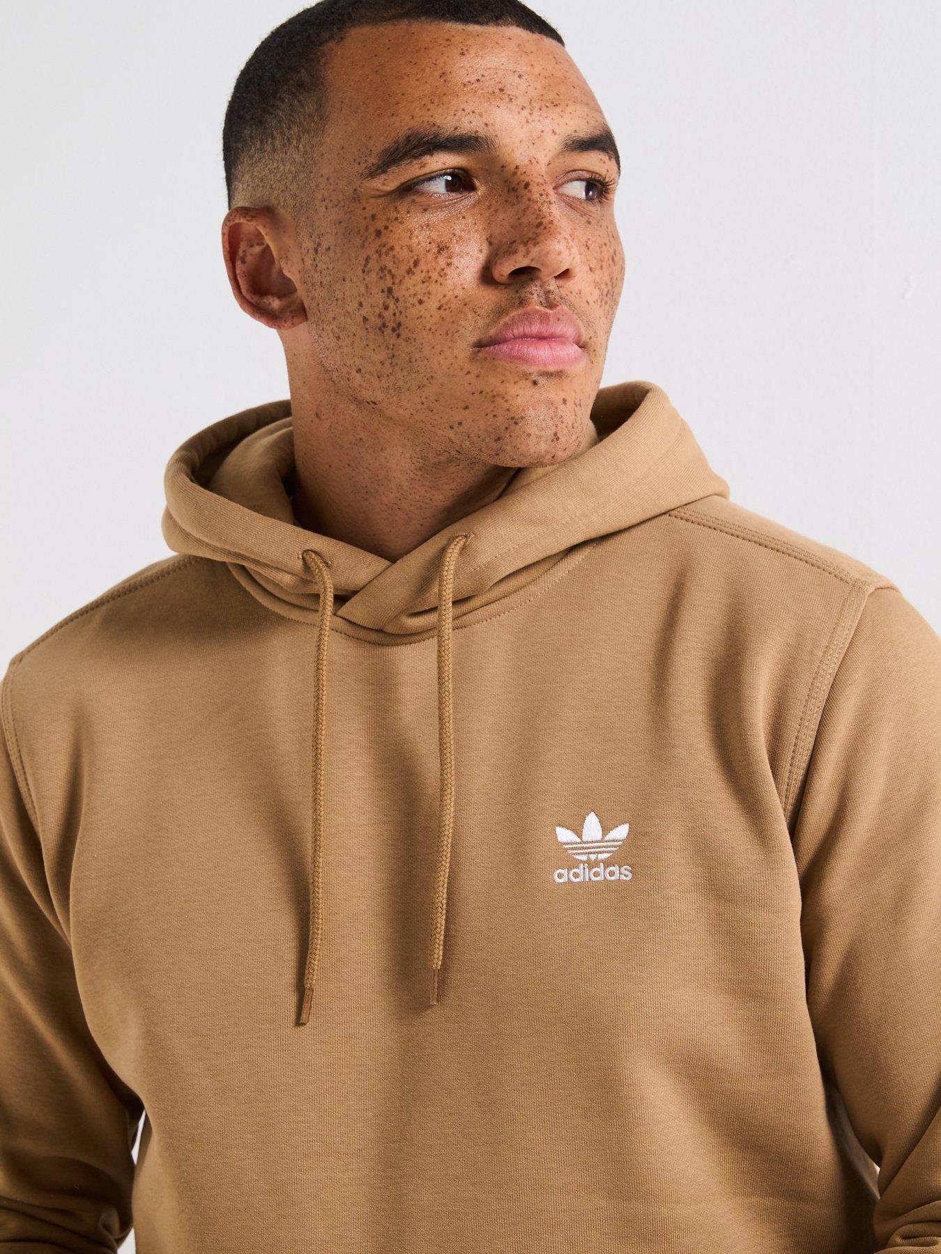 Image 6 of 6 of adidas Originals Men's Trefoil Essentials Hoodie - Brown