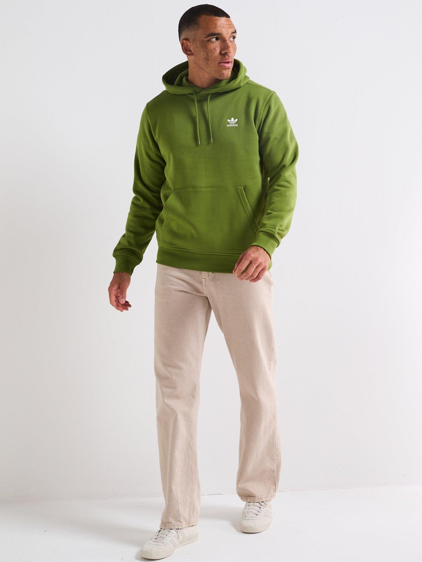 Image 3 of 6 of adidas Originals Men's Trefoil Essentials Hoodie - Green