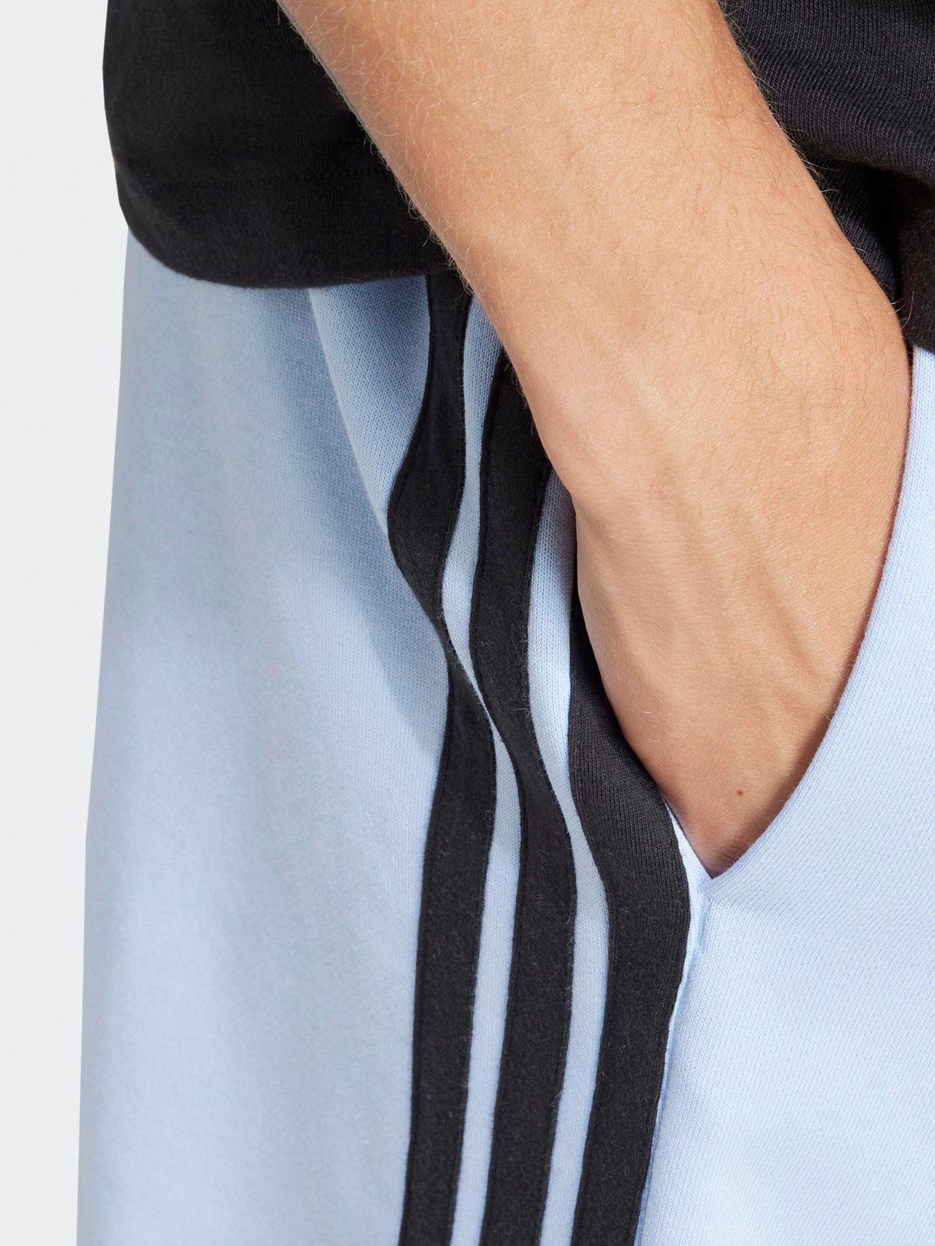 Image 5 of 5 of adidas Sportswear Men's Essential 3-Stripes French Terry Shorts - Blue