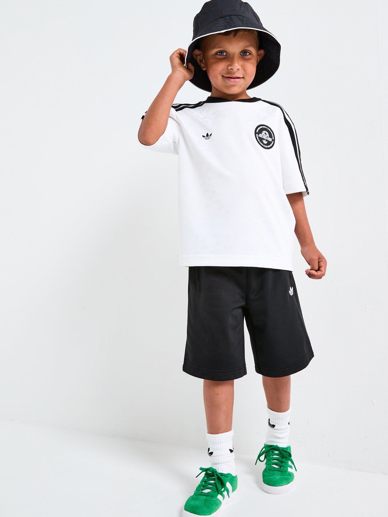 adidas Originals Kids Boys T-shirt And Short Set - White