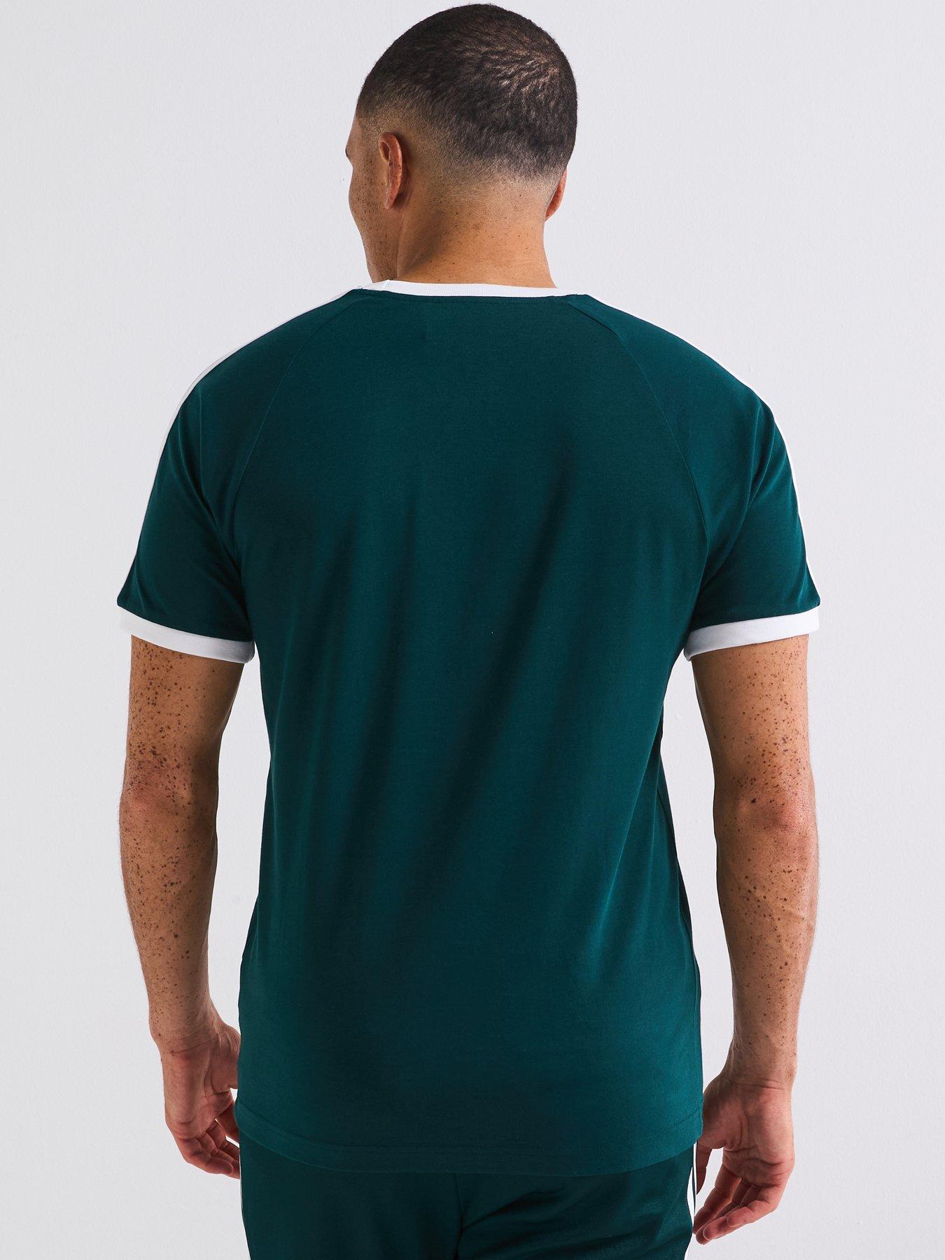 Image 2 of 6 of adidas Originals Men's Adicolor Classics 3-stripes T-shirt - Green