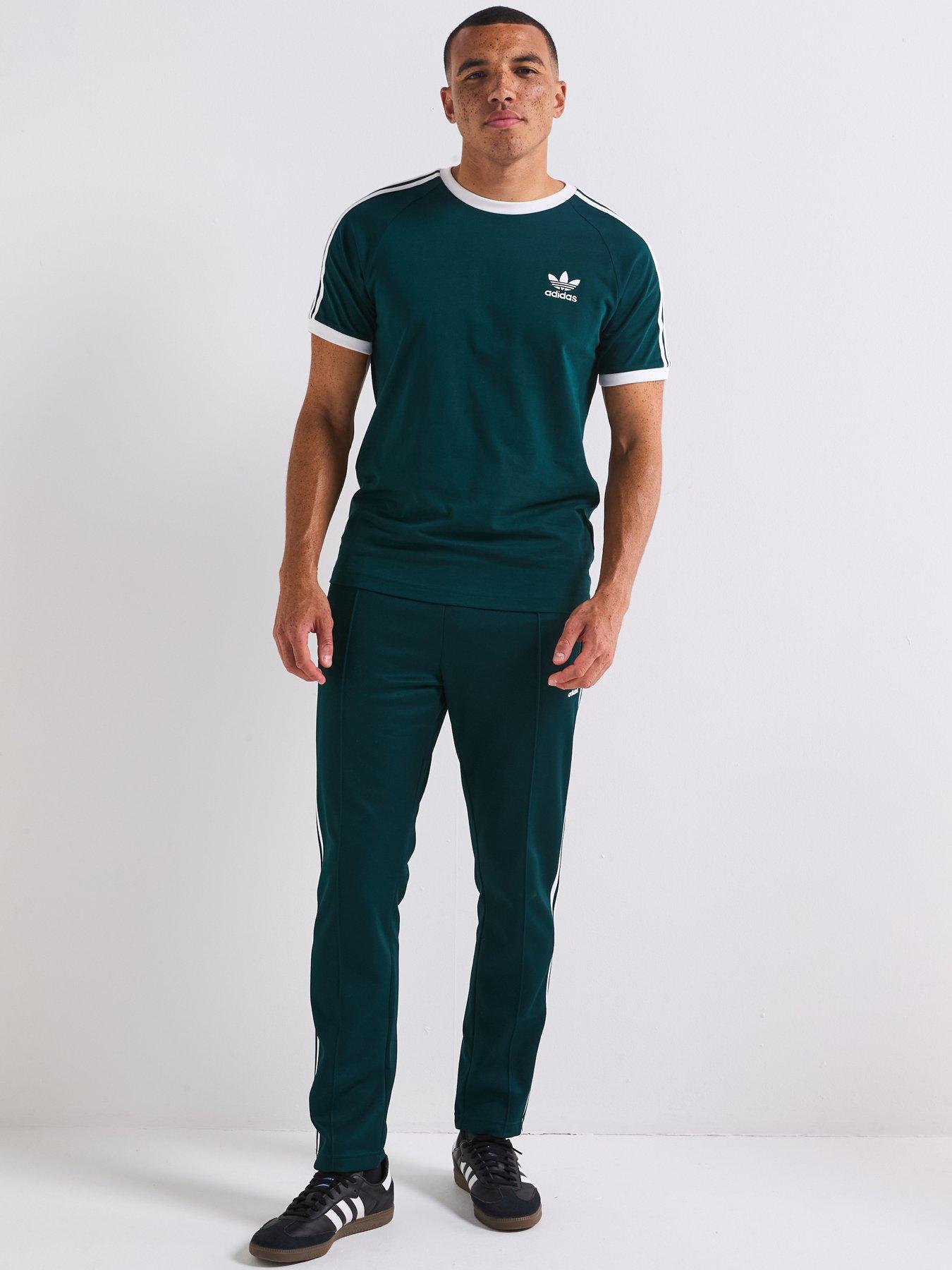 Image 3 of 6 of adidas Originals Men's Adicolor Classics 3-stripes T-shirt - Green