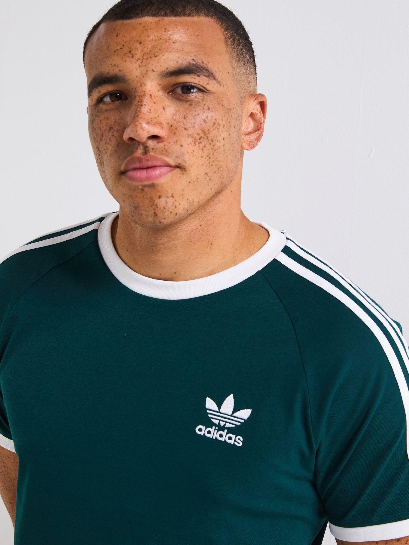 Image 4 of 6 of adidas Originals Men's Adicolor Classics 3-stripes T-shirt - Green