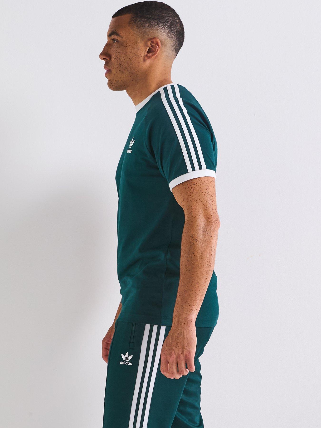 Image 6 of 6 of adidas Originals Men's Adicolor Classics 3-stripes T-shirt - Green