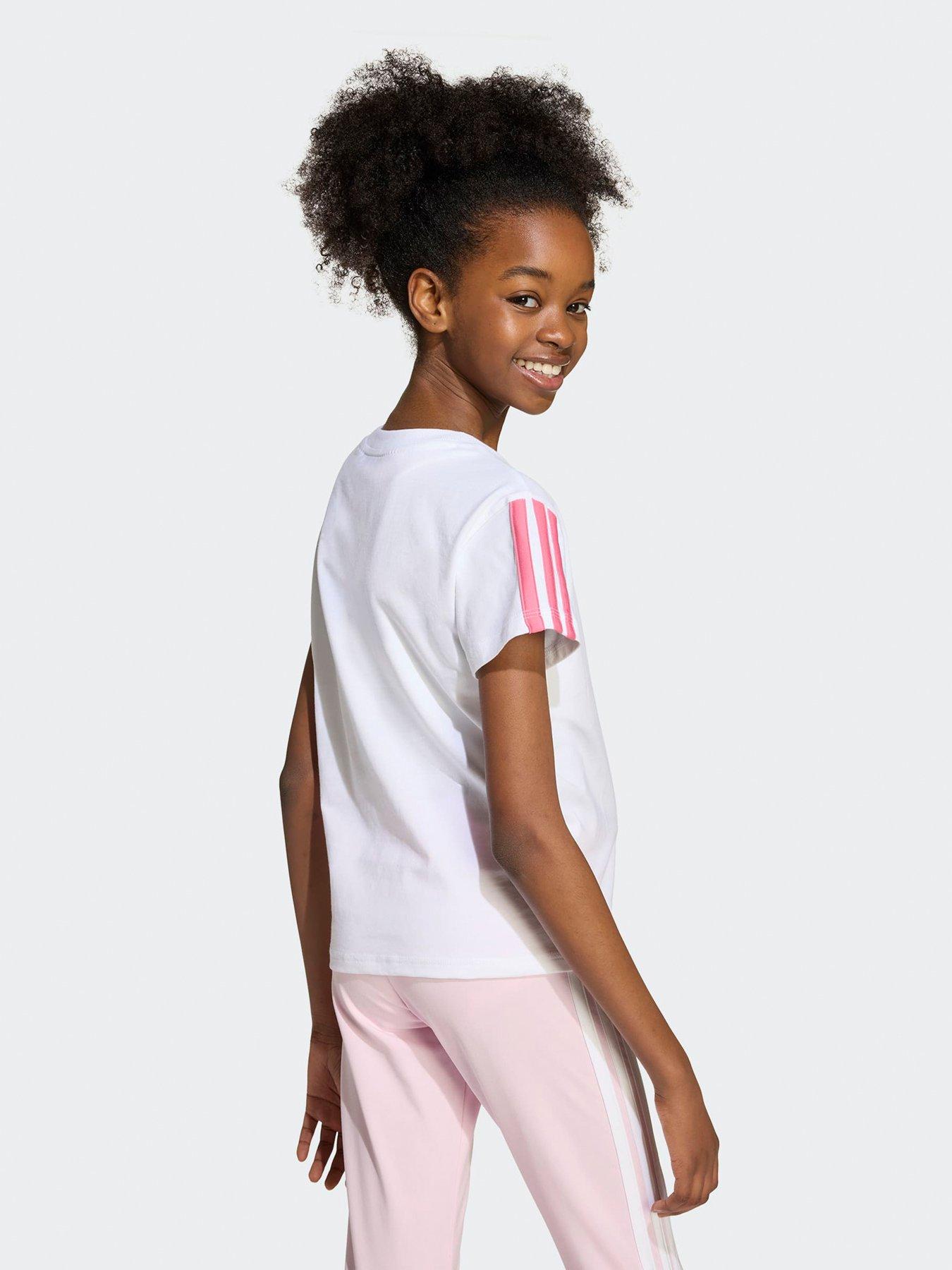 Image 2 of 5 of adidas Sportswear Junior Girls Essentials T-Shirt - Pink