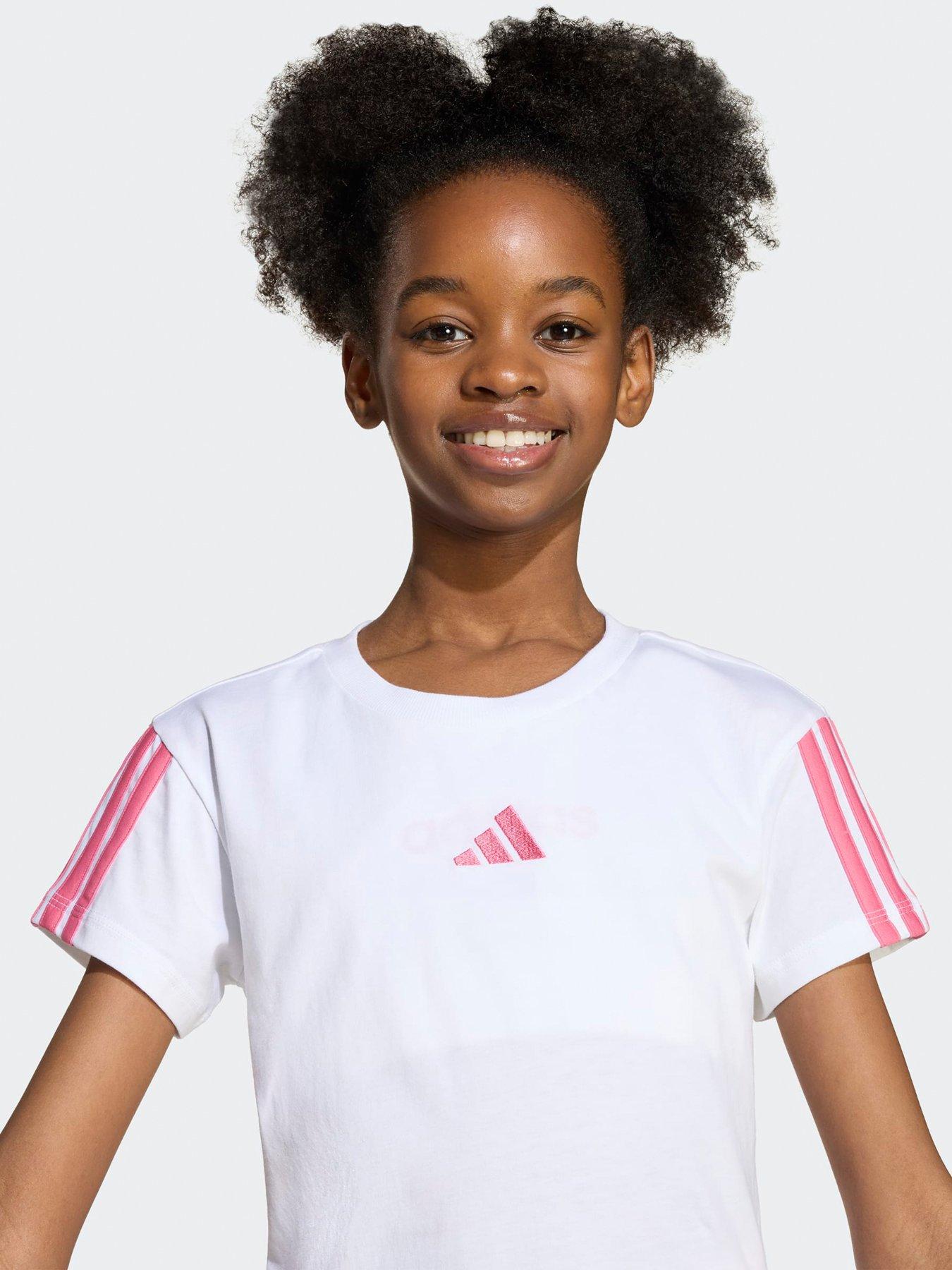 Image 4 of 5 of adidas Sportswear Junior Girls Essentials T-Shirt - Pink