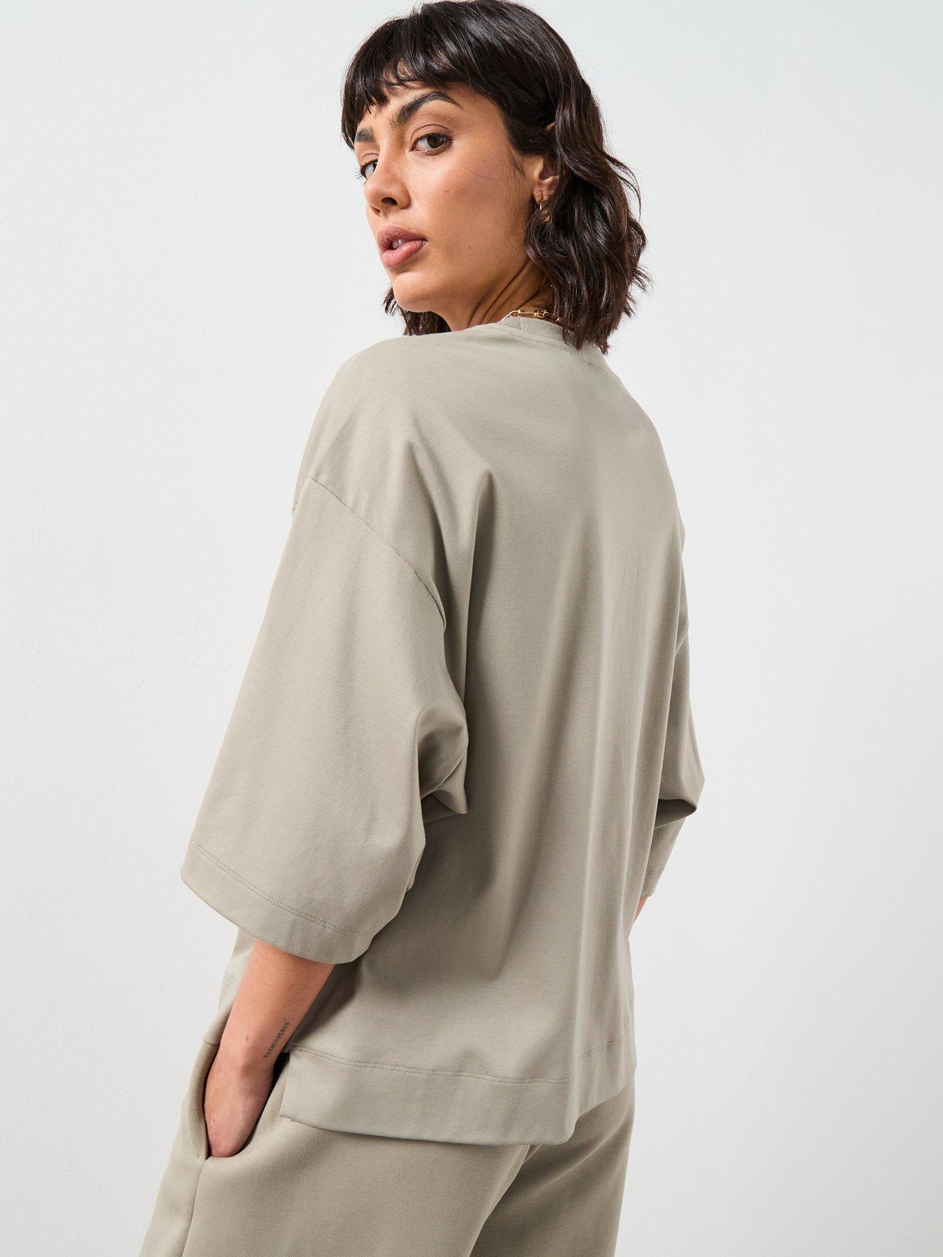  image of adidas-sportswear-womens-all-szn-soft-lux-loose-tee-green