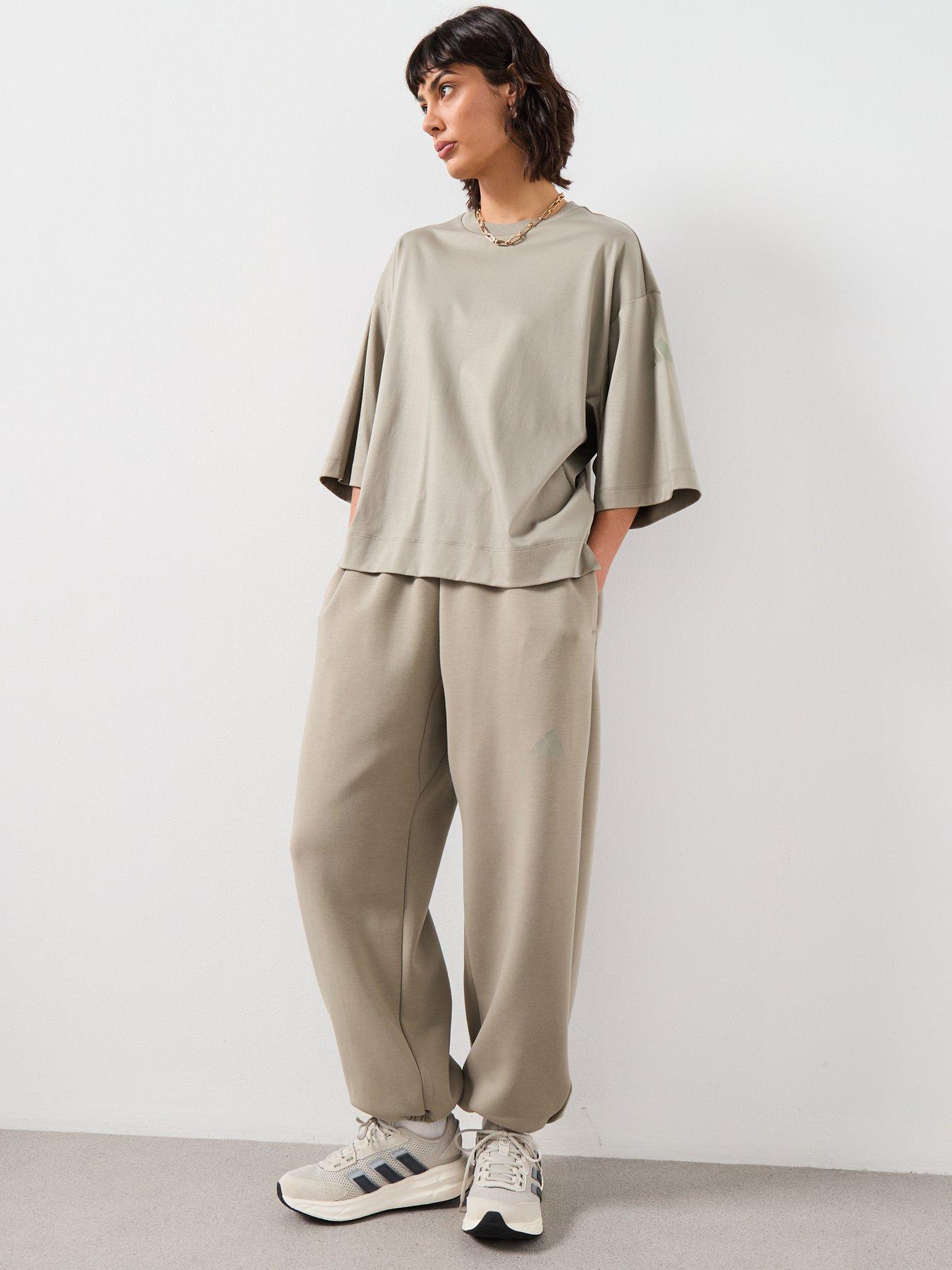  image of adidas-sportswear-womens-all-szn-soft-lux-loose-tee-green