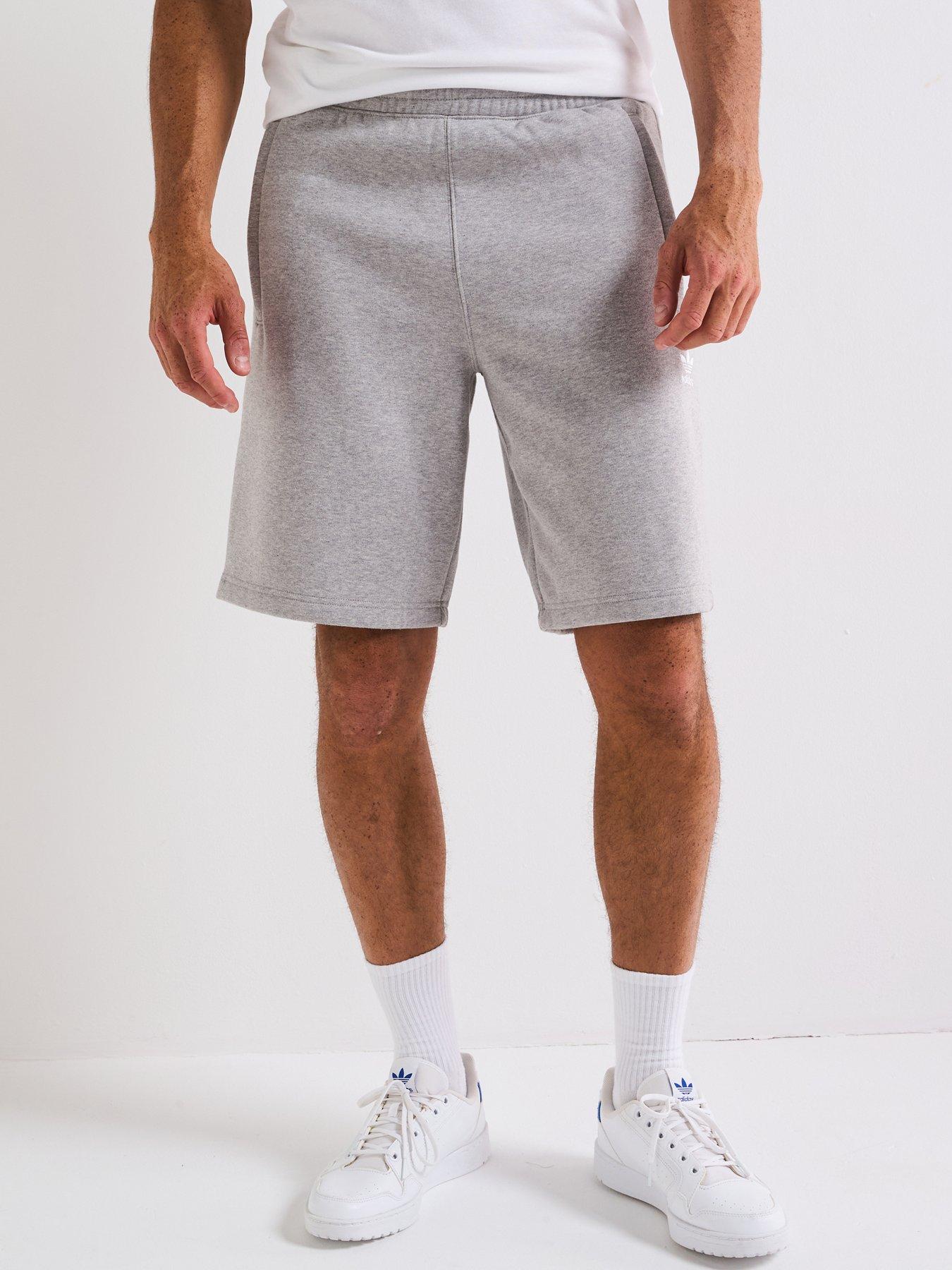 adidas-originals-mens-trefoil-essentials-shorts-grey